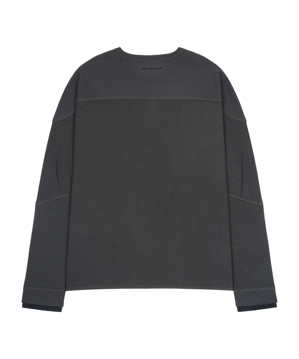 San San Gear - Rollable Crew Neck (Charcoal) product image 2 | TRAB K-Fashion Australia
