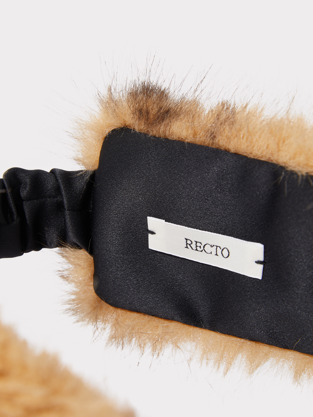 Recto - Faux Fur Hair Band (Dark Beige) product image 6 | TRAB K-Fashion Australia