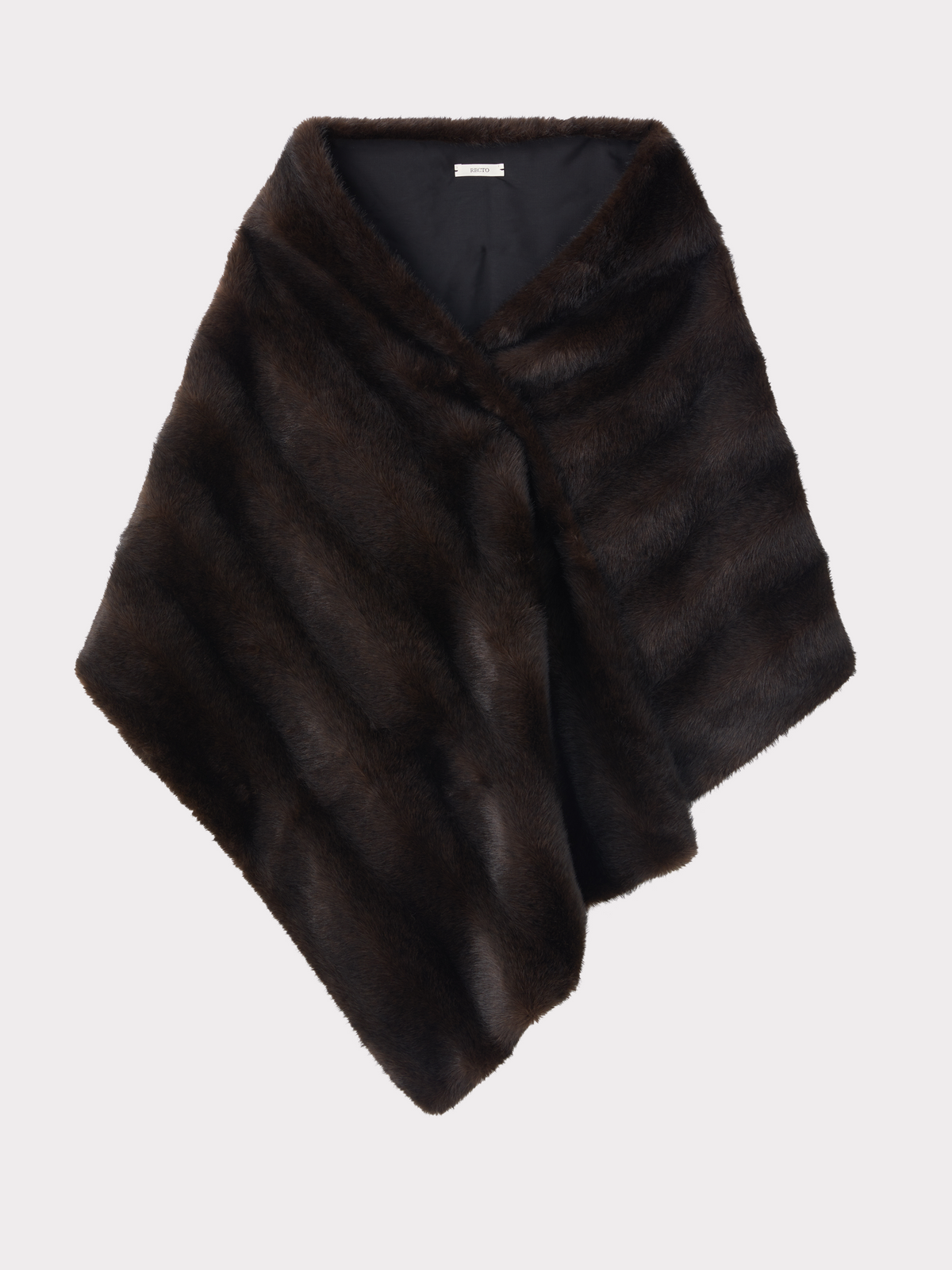 Recto - Oversized Faux Fur Muffler (Dark Brown) product image 1 | TRAB K-Fashion Australia
