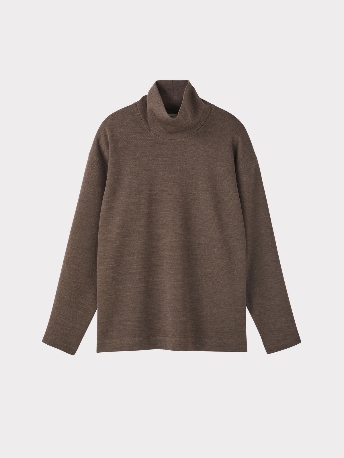 Recto - High Neck Wool Jersey Top (Taupe Brown) product image 5 | TRAB K-Fashion Australia