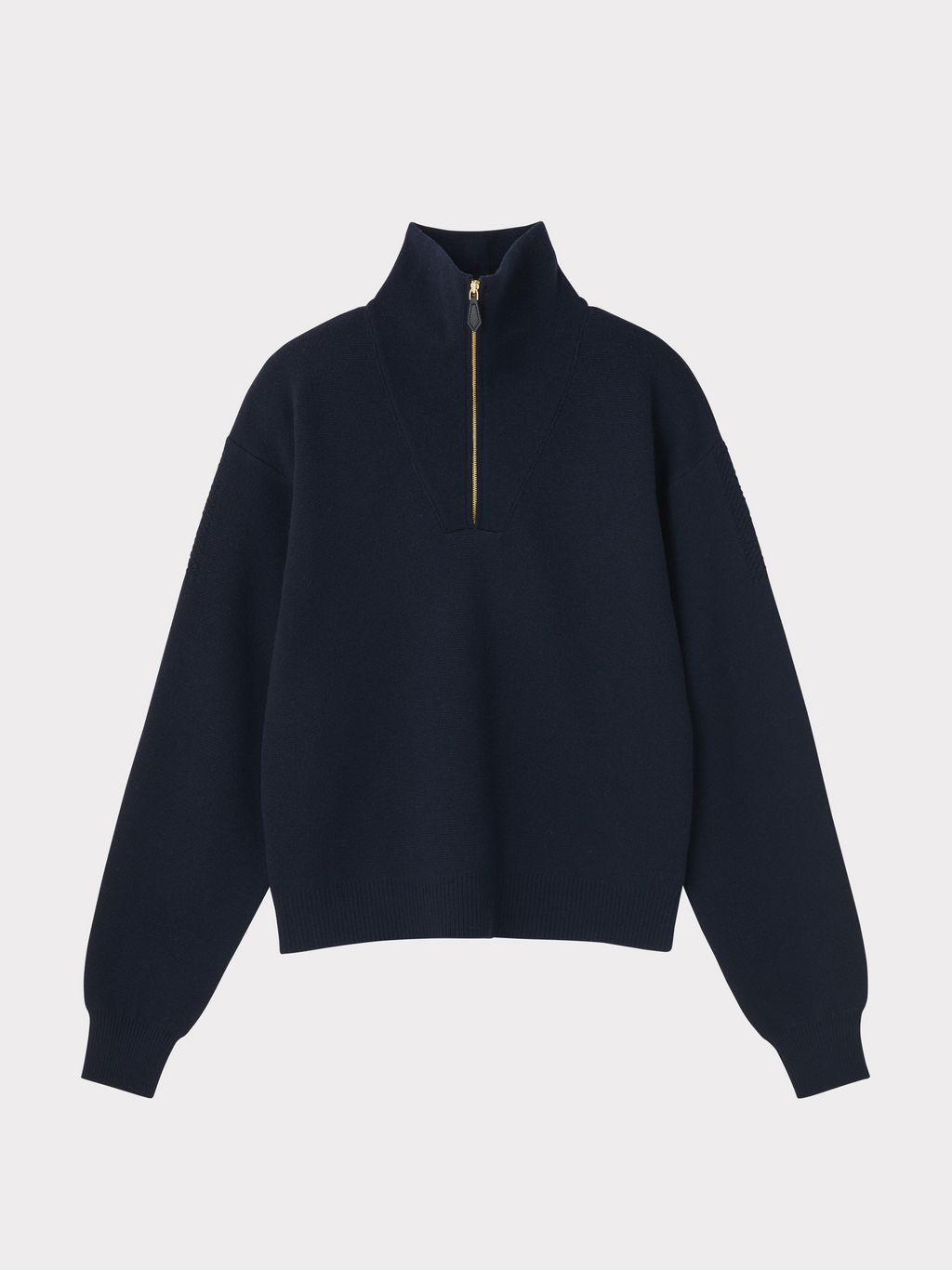 Recto - Half Zip Knit Jumper (Dark Navy) product image 5 | TRAB K-Fashion Australia