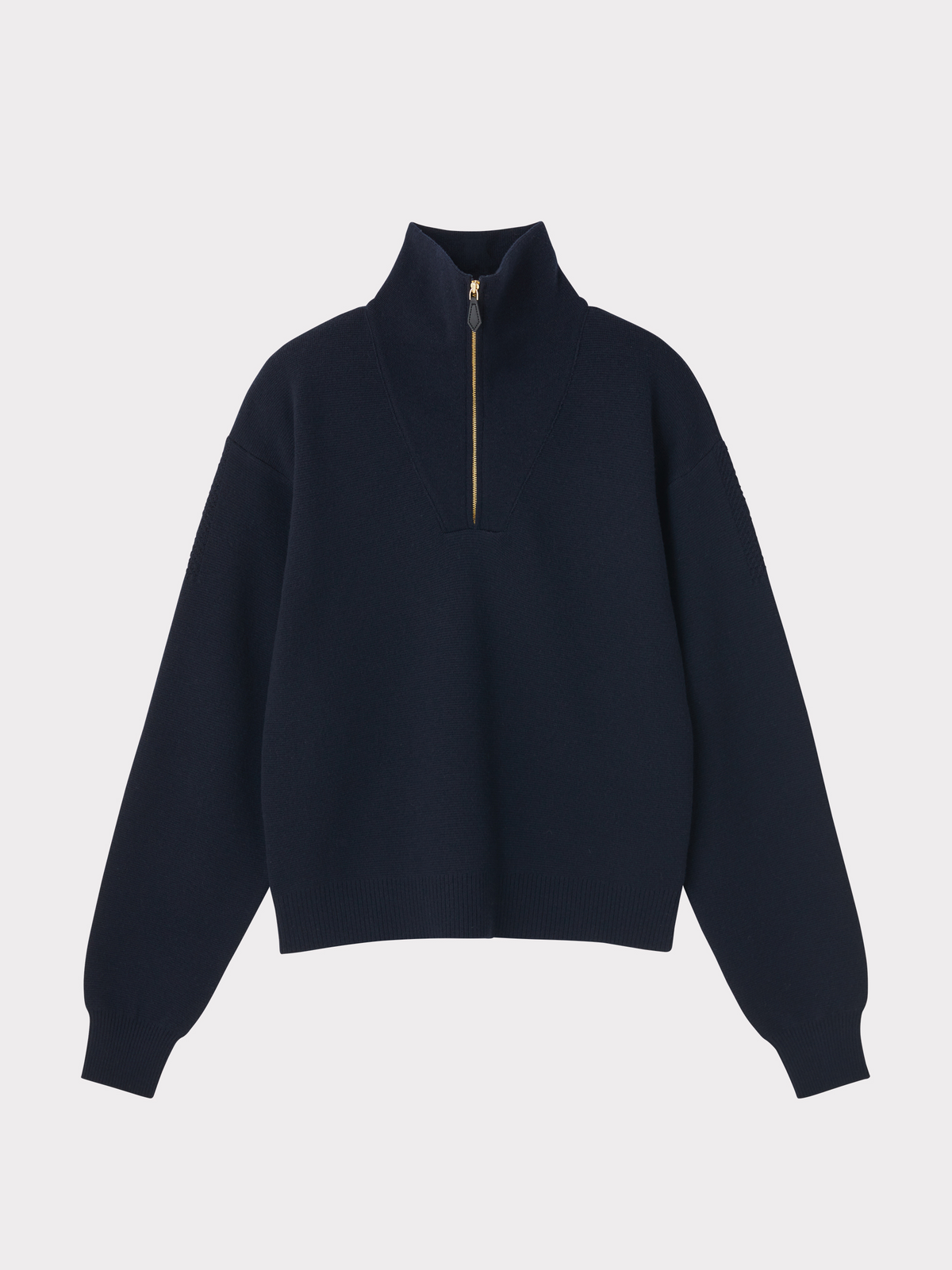 Recto - Half Zip Knit Jumper (Dark Navy) product image 5 | TRAB K-Fashion Australia