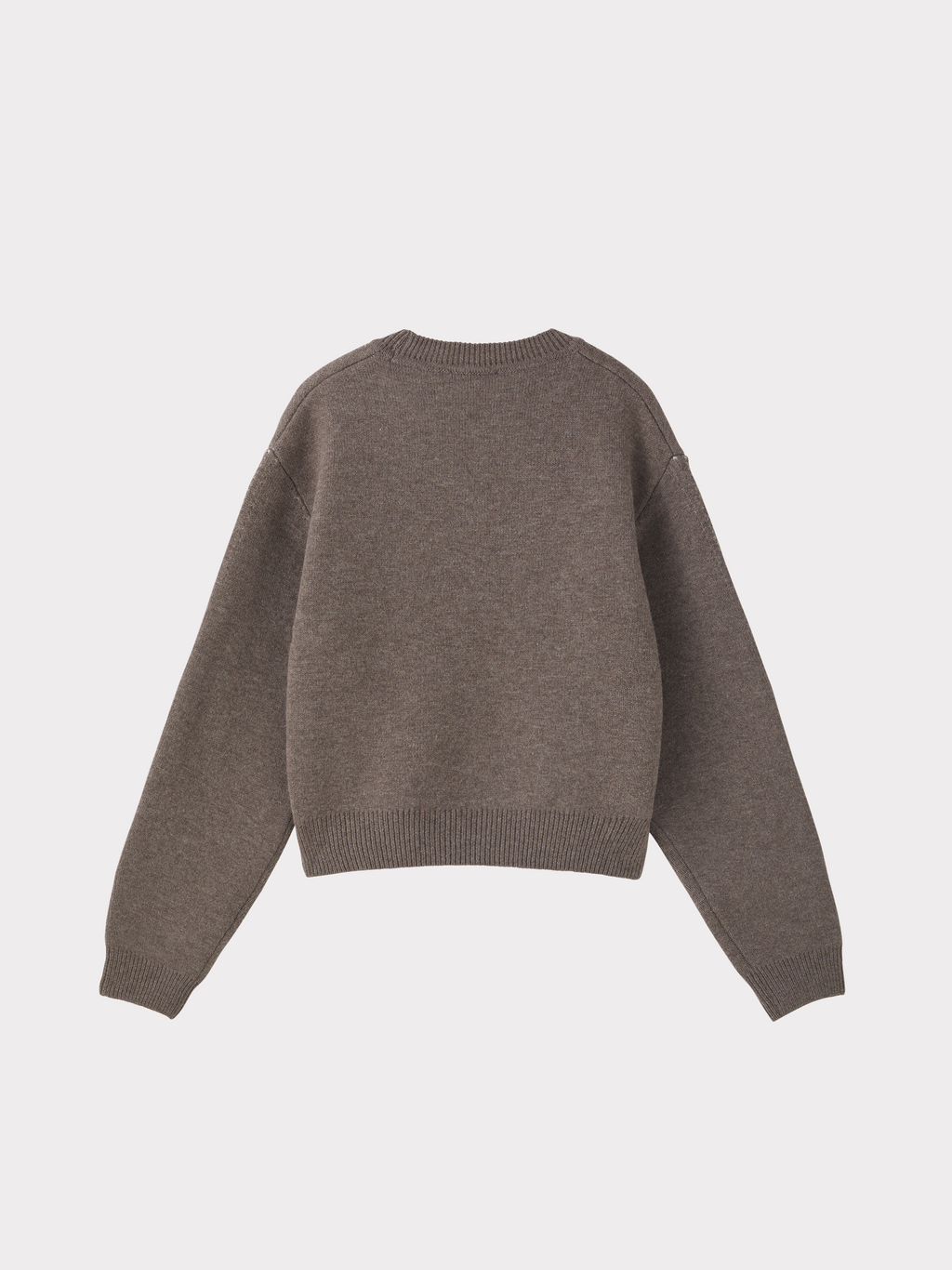 Recto - Double Face Contrast Knit Top (Taupe Brown) product image 6 | TRAB K-Fashion Australia