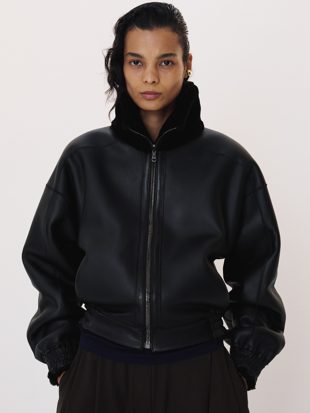 Recto - Reversible Fur Jumper (Black) product image 3 | TRAB K-Fashion Australia