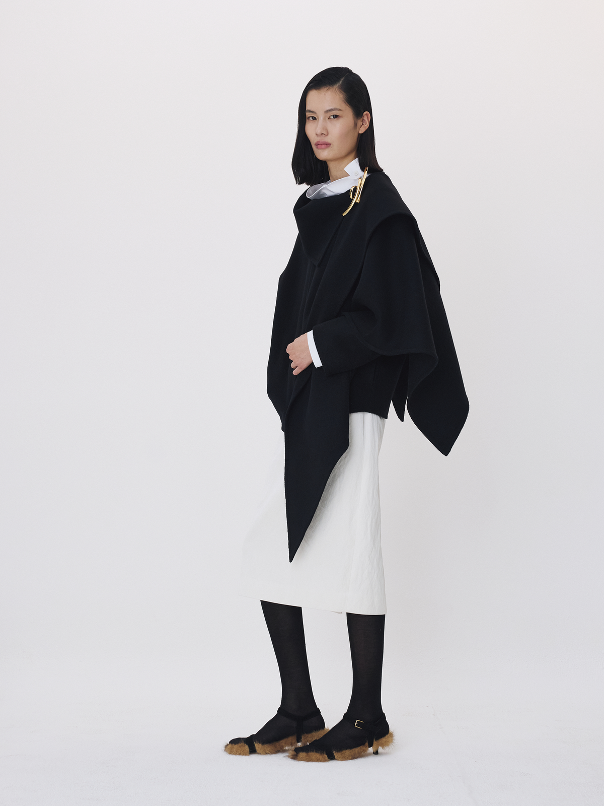 Recto - Handmade High Neck Muffler Set Top (Black) product image 2 | TRAB K-Fashion Australia