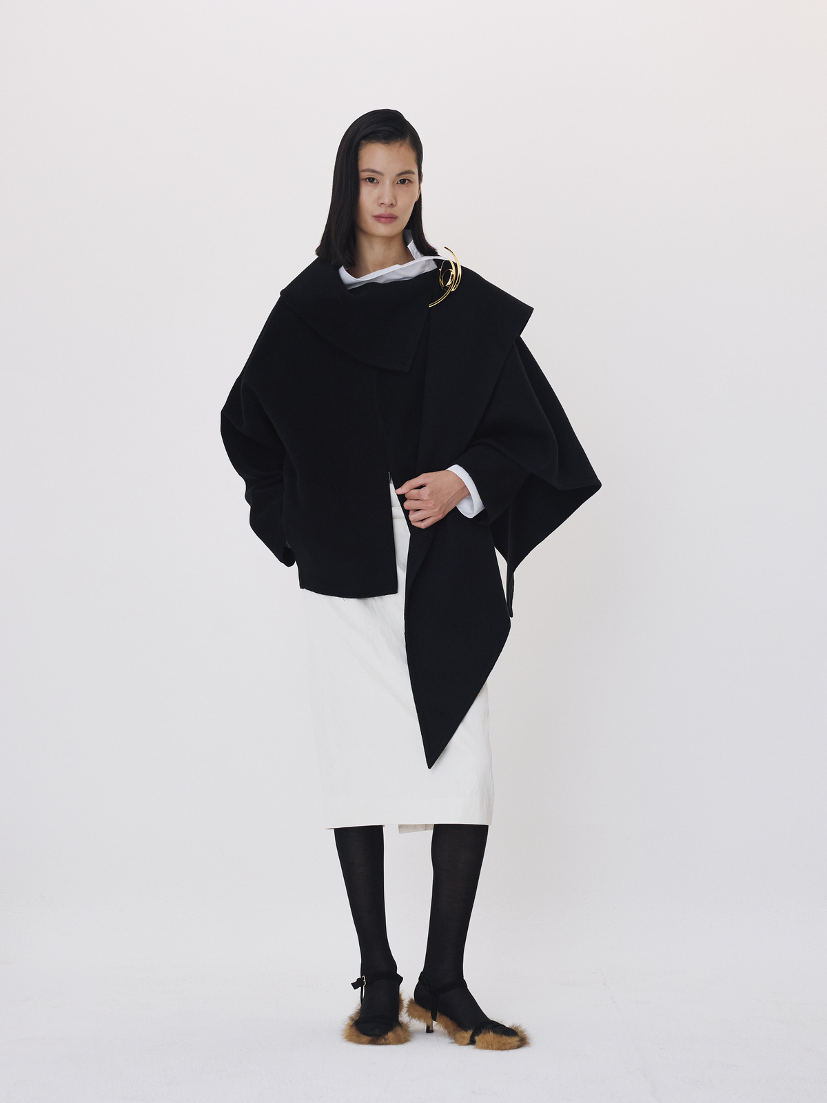 Recto - Handmade High Neck Muffler Set Top (Black) product image 1 | TRAB K-Fashion Australia