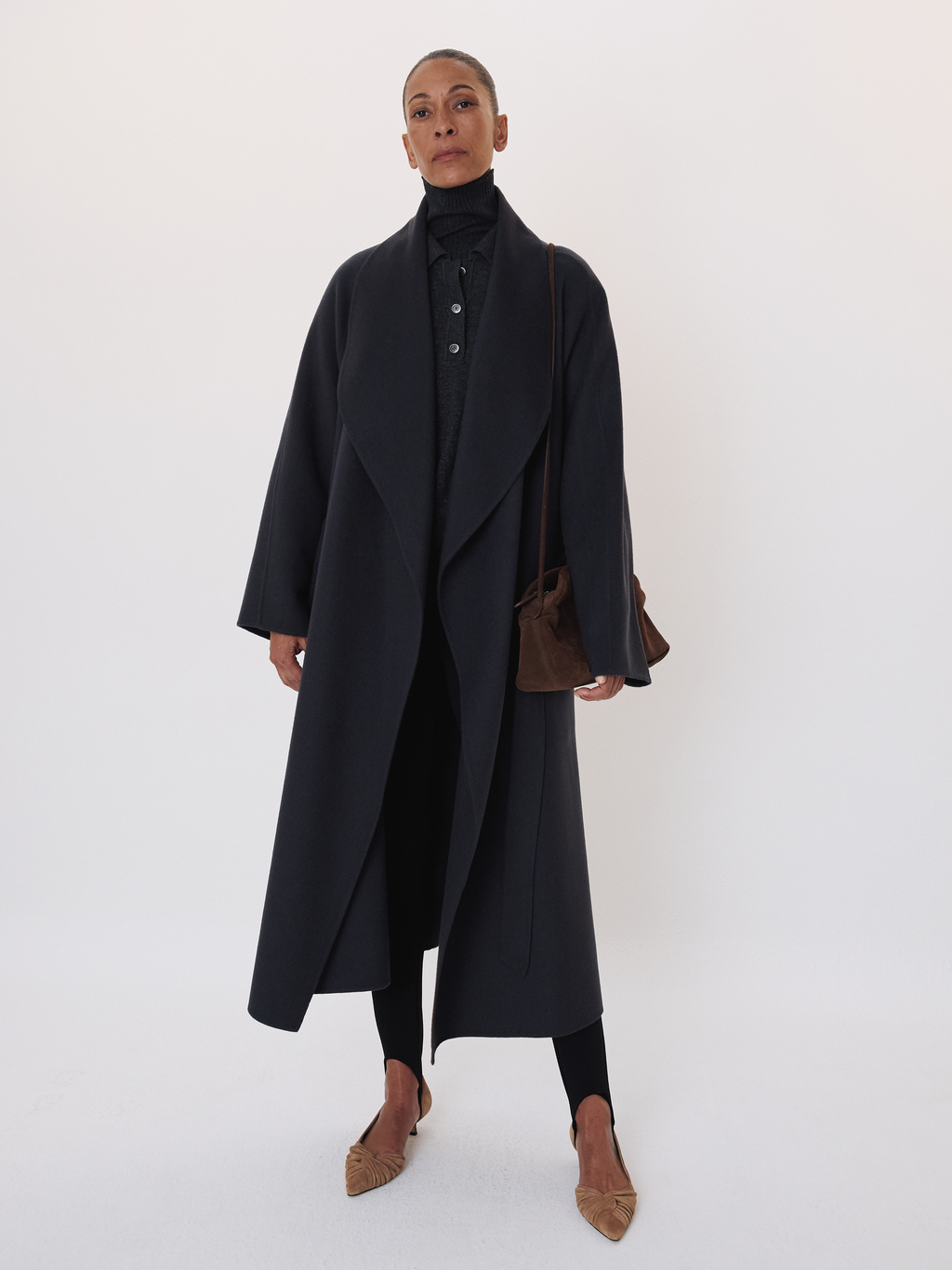 Recto - Handmade Robe Coat (Charcoal Grey) product image 3 | TRAB K-Fashion Australia
