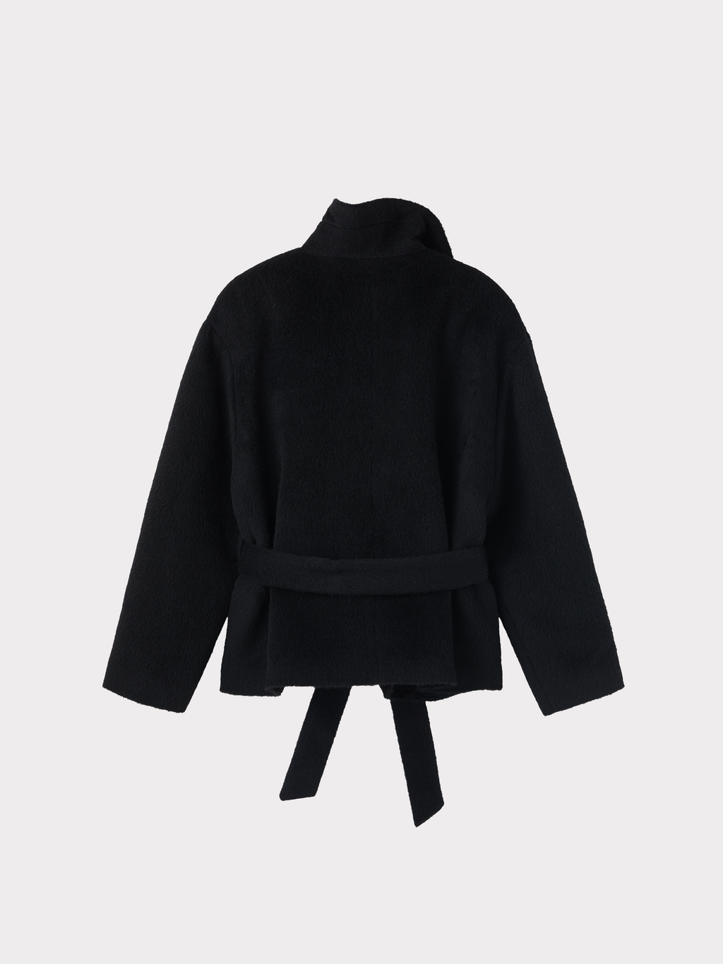 Recto - Opera Collar Lama Wool Coat (Black) product image 4 | TRAB K-Fashion Australia
