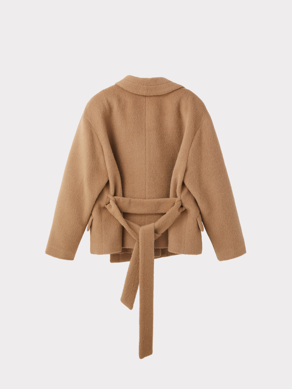 Recto - Opera Collar Lama Wool Coat (Ochre) product image 6 | TRAB K-Fashion Australia