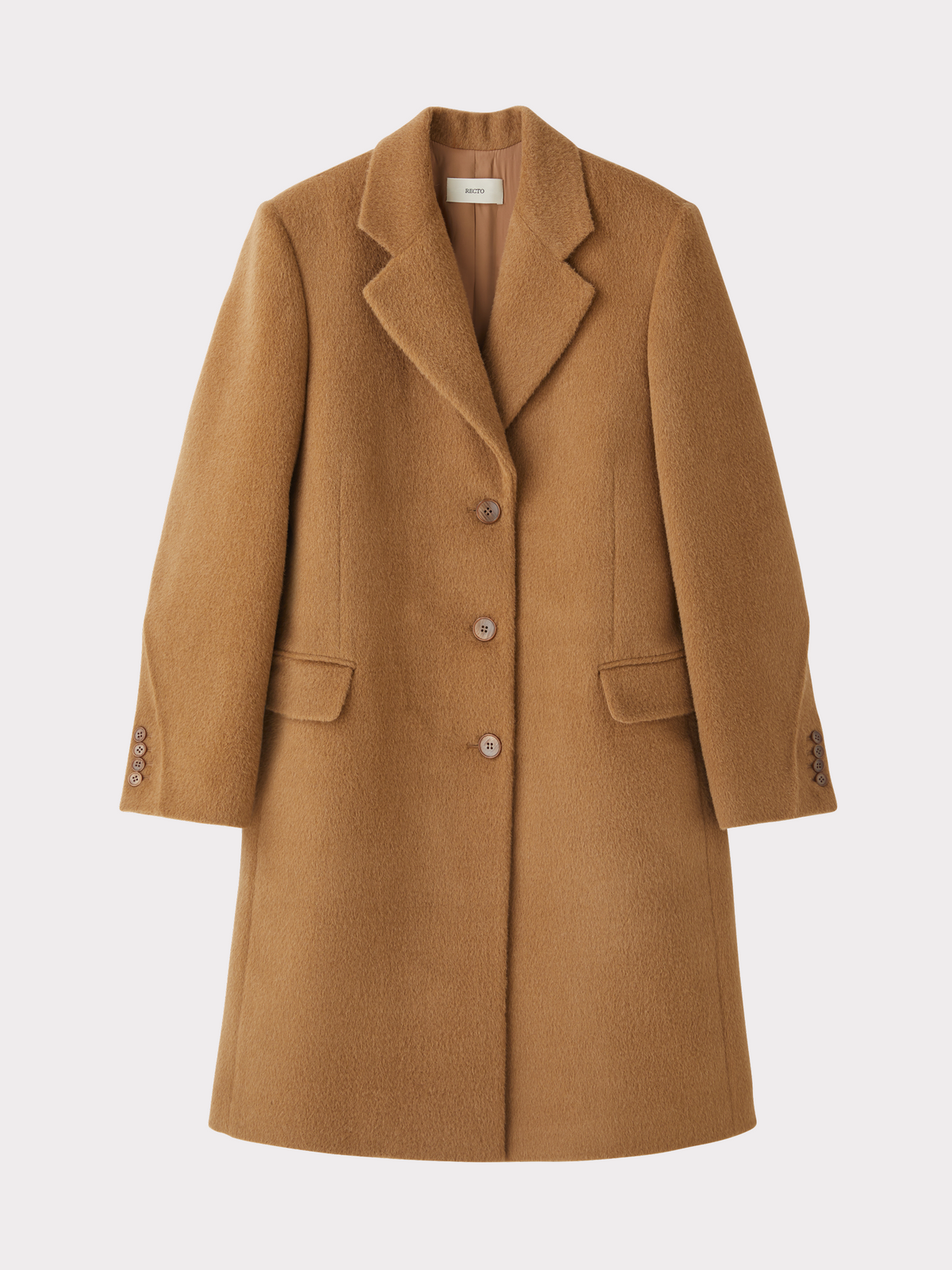 Recto - Classic Lama Wool Coat (Camel) product image 4 | TRAB K-Fashion Australia