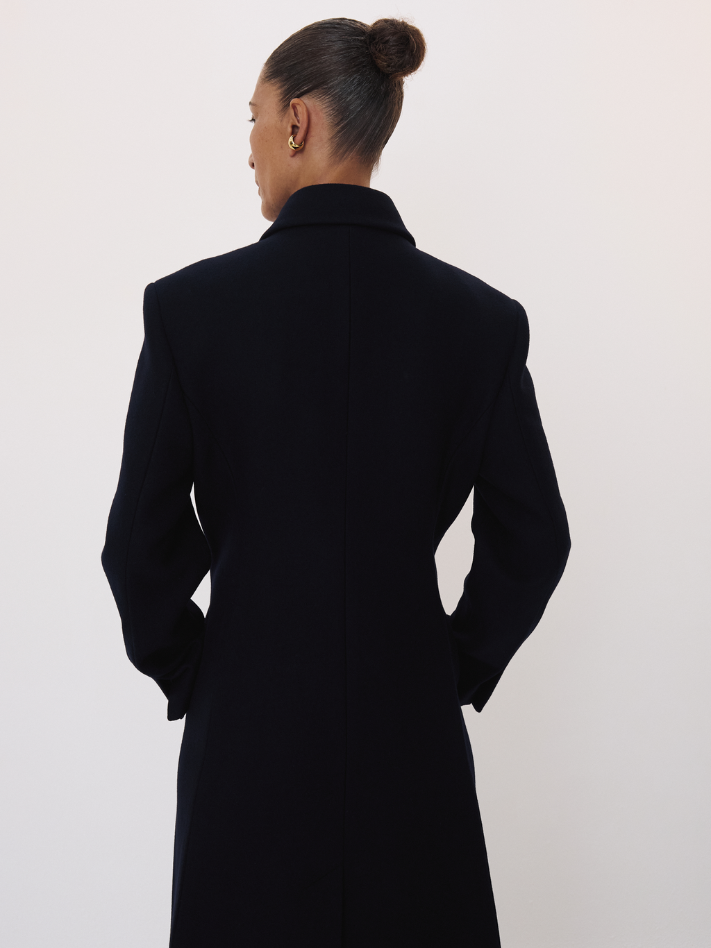 Recto - Tailored Slim Fit Coat (Dark Navy) product image 4 | TRAB K-Fashion Australia