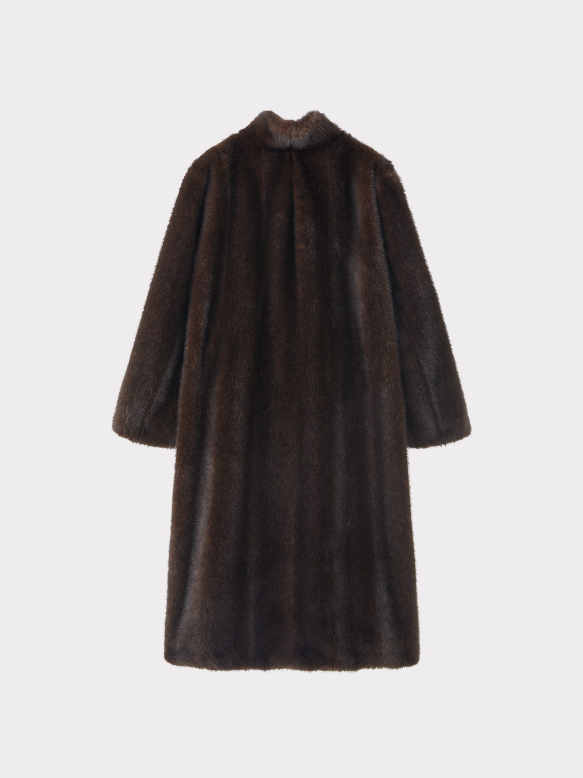 Recto - Relaxed Faux Fur Coat (Dark Brown) product image 6 | TRAB K-Fashion Australia