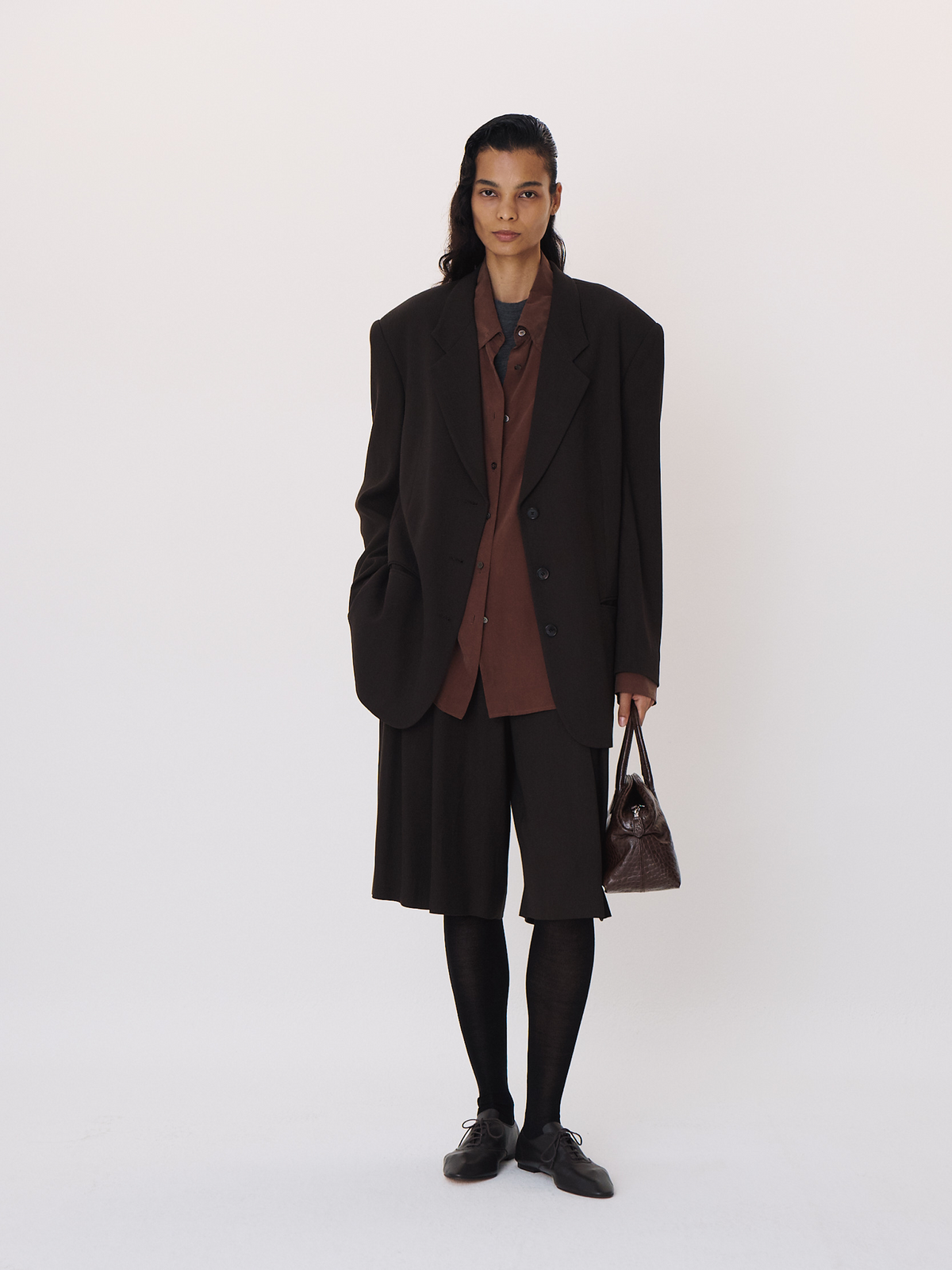 Recto - Oversized Single Suit Jacket (Khaki Brown) product image 1 | TRAB K-Fashion Australia