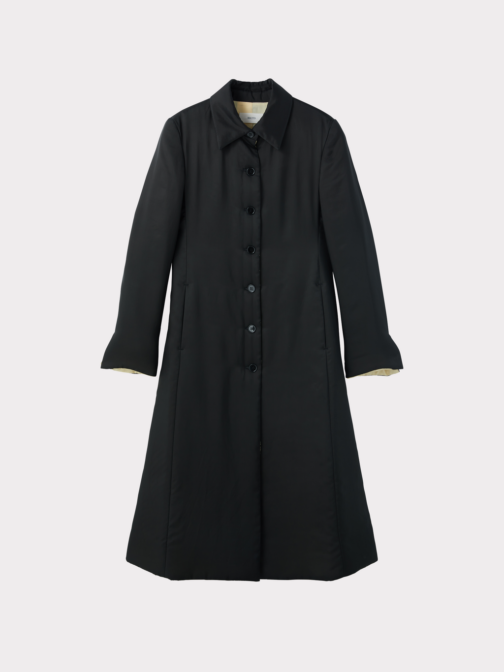 Recto - Color Contrast Padded Slim Fit Coat (Black) product image 5 | TRAB K-Fashion Australia