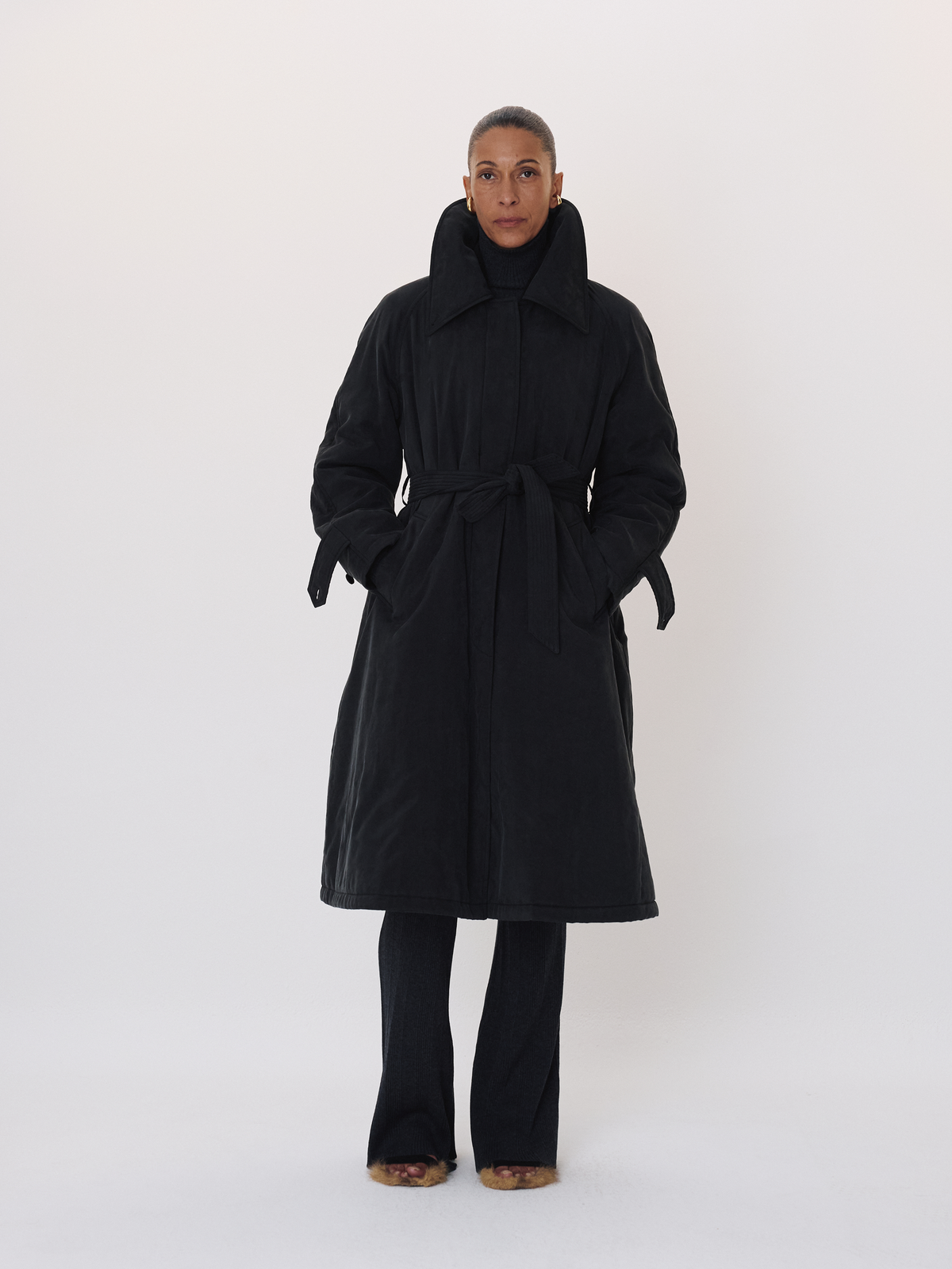 Recto - Padded Trench Coat (Black) product image 1 | TRAB K-Fashion Australia
