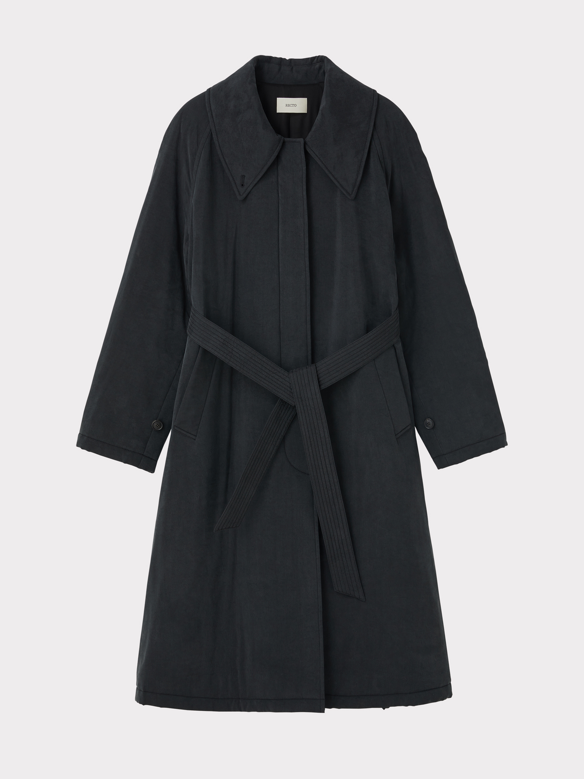 Recto - Padded Trench Coat (Black) product image 5 | TRAB K-Fashion Australia