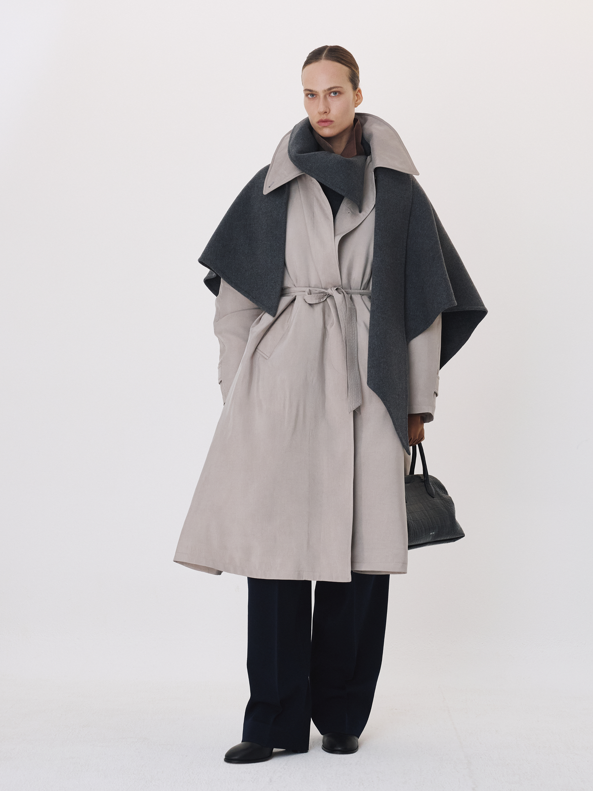 Recto - Padded Trench Coat (Taupe Grey) product image 1 | TRAB K-Fashion Australia