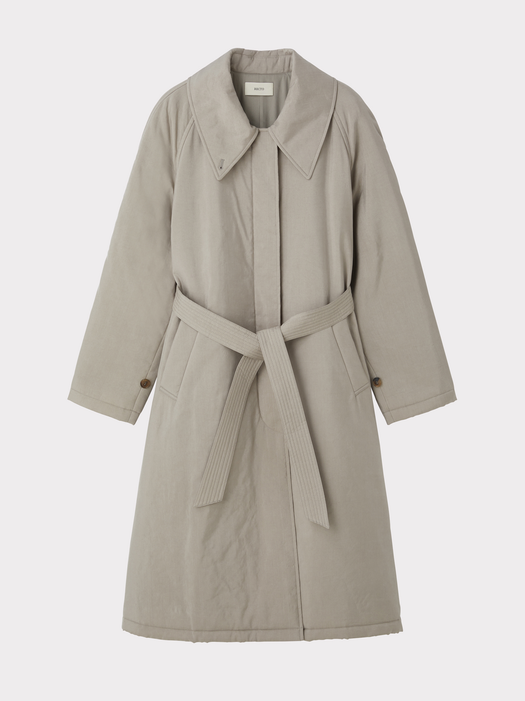 Recto - Padded Trench Coat (Taupe Grey) product image 5 | TRAB K-Fashion Australia