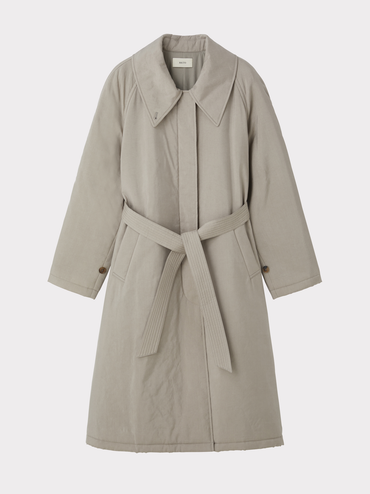Recto - Padded Trench Coat (Taupe Grey) product image 5 | TRAB K-Fashion Australia