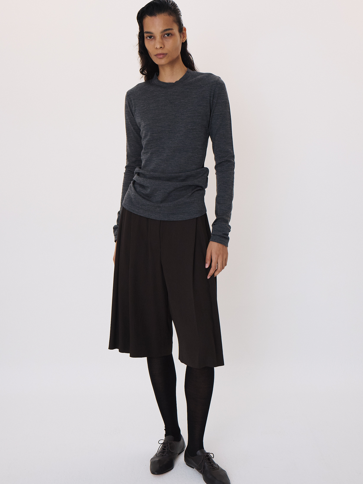 Recto - Bermuda Suit Pants (Khaki Brown) product image 1 | TRAB K-Fashion Australia