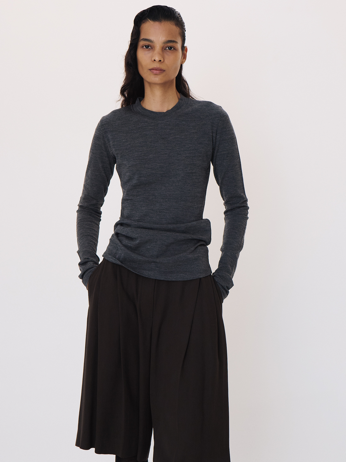 Recto - Bermuda Suit Pants (Khaki Brown) product image 2 | TRAB K-Fashion Australia