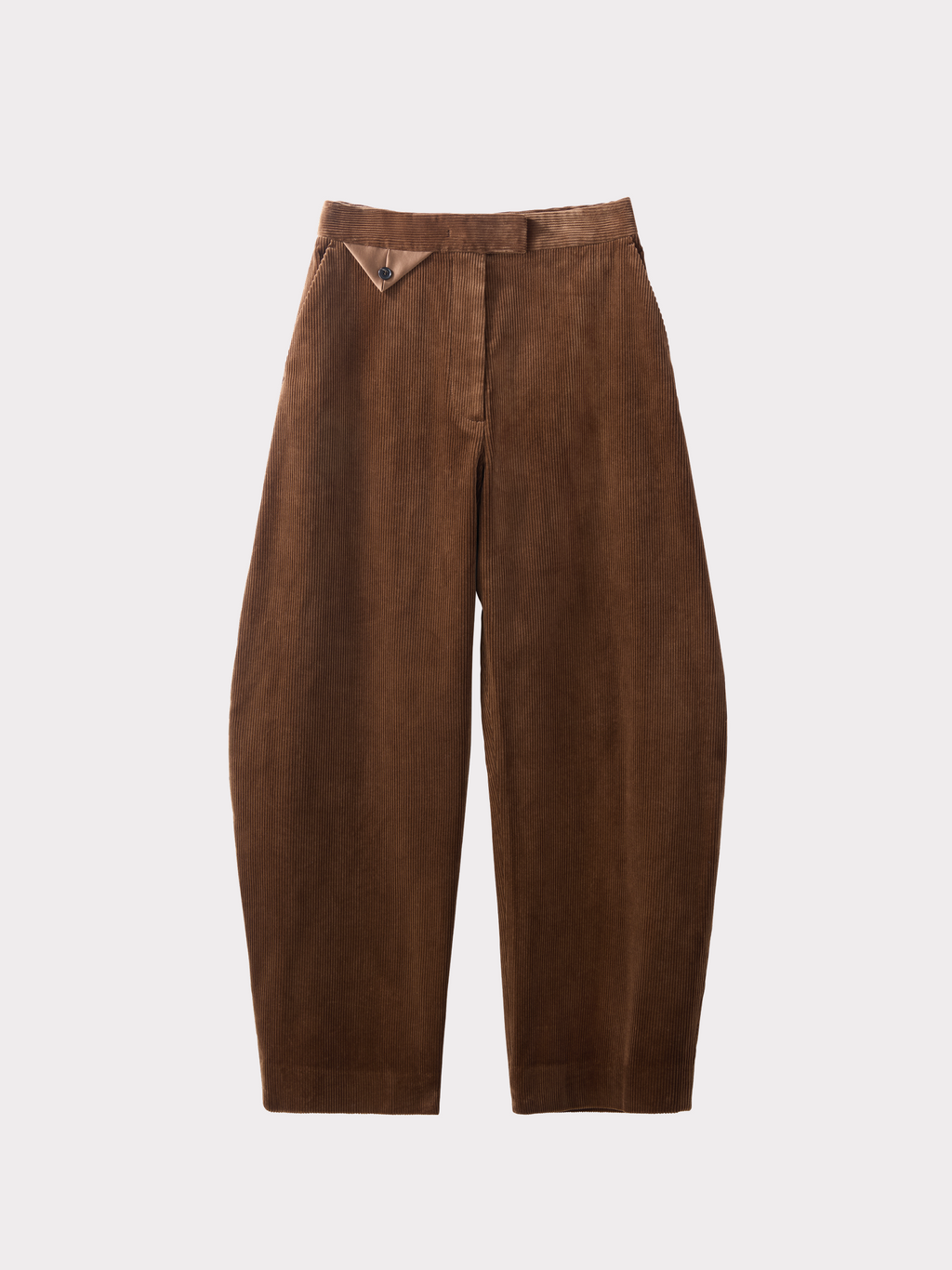 Recto - High Rise Curved Leg Corduroy Pants (Tobacco) product image 5 | TRAB K-Fashion Australia