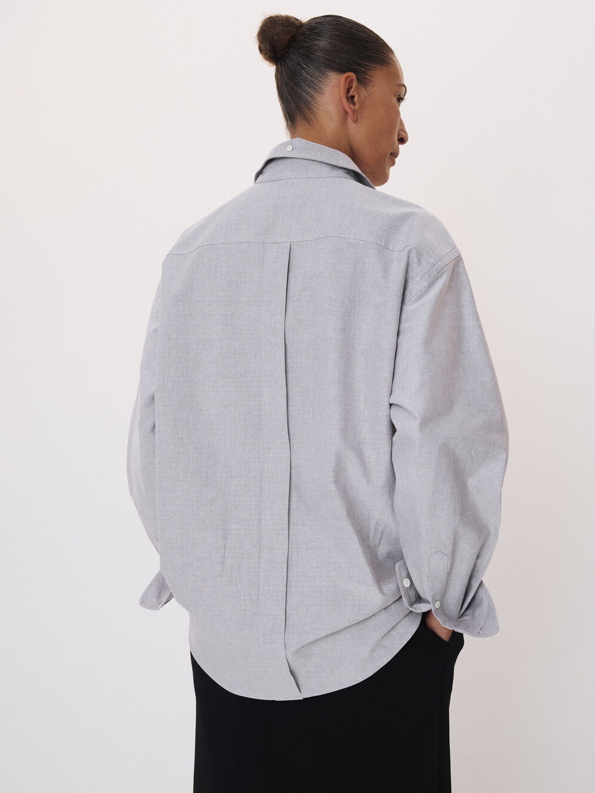 Recto - Volume Sleeve Oxford Shirt (Vintage Brown) product image 3 | TRAB K-Fashion Australia