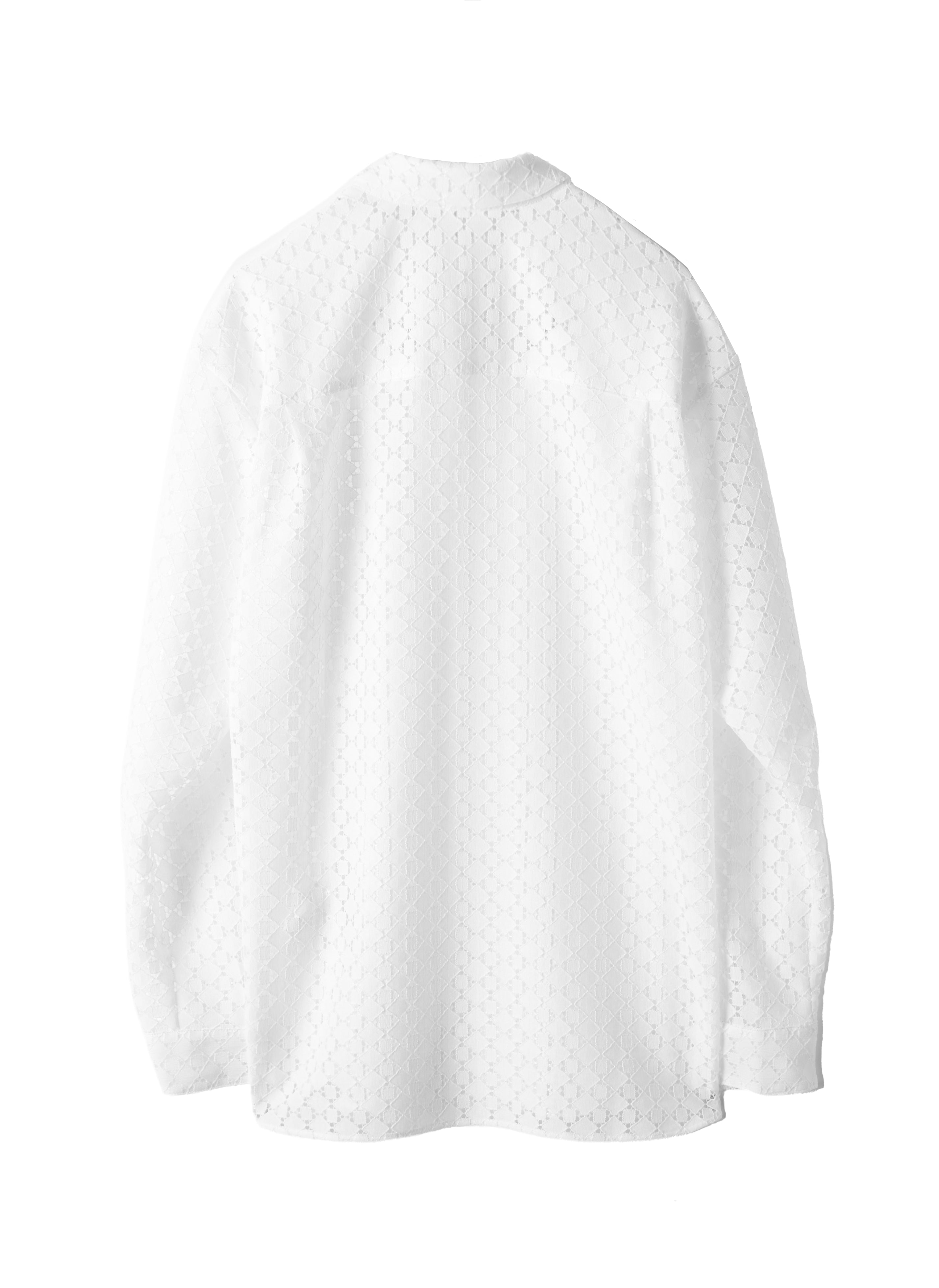 Post Archive Faction - Lace Shirt (Archive) (White) product image 2 | TRAB K-Fashion Australia