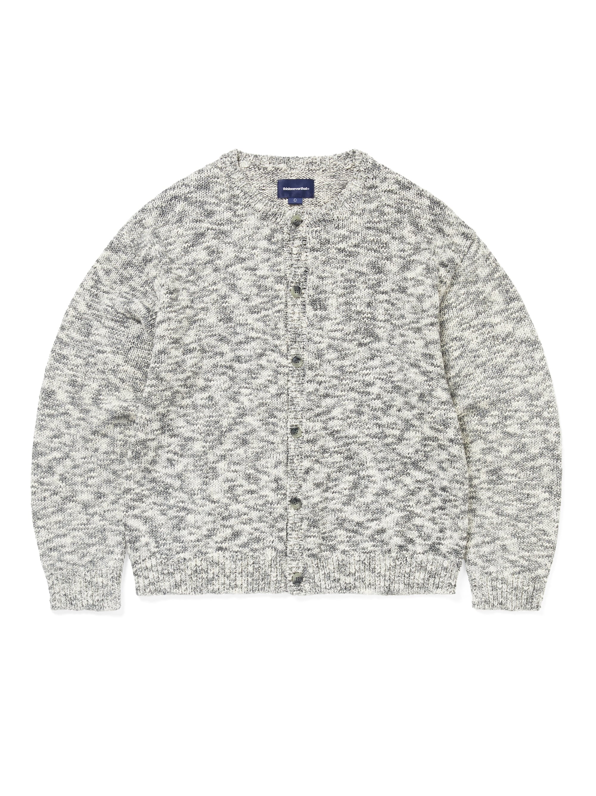 thisisneverthat - Rainbow Knit Cardigan (Black) product image 1 | TRAB K-Fashion Australia