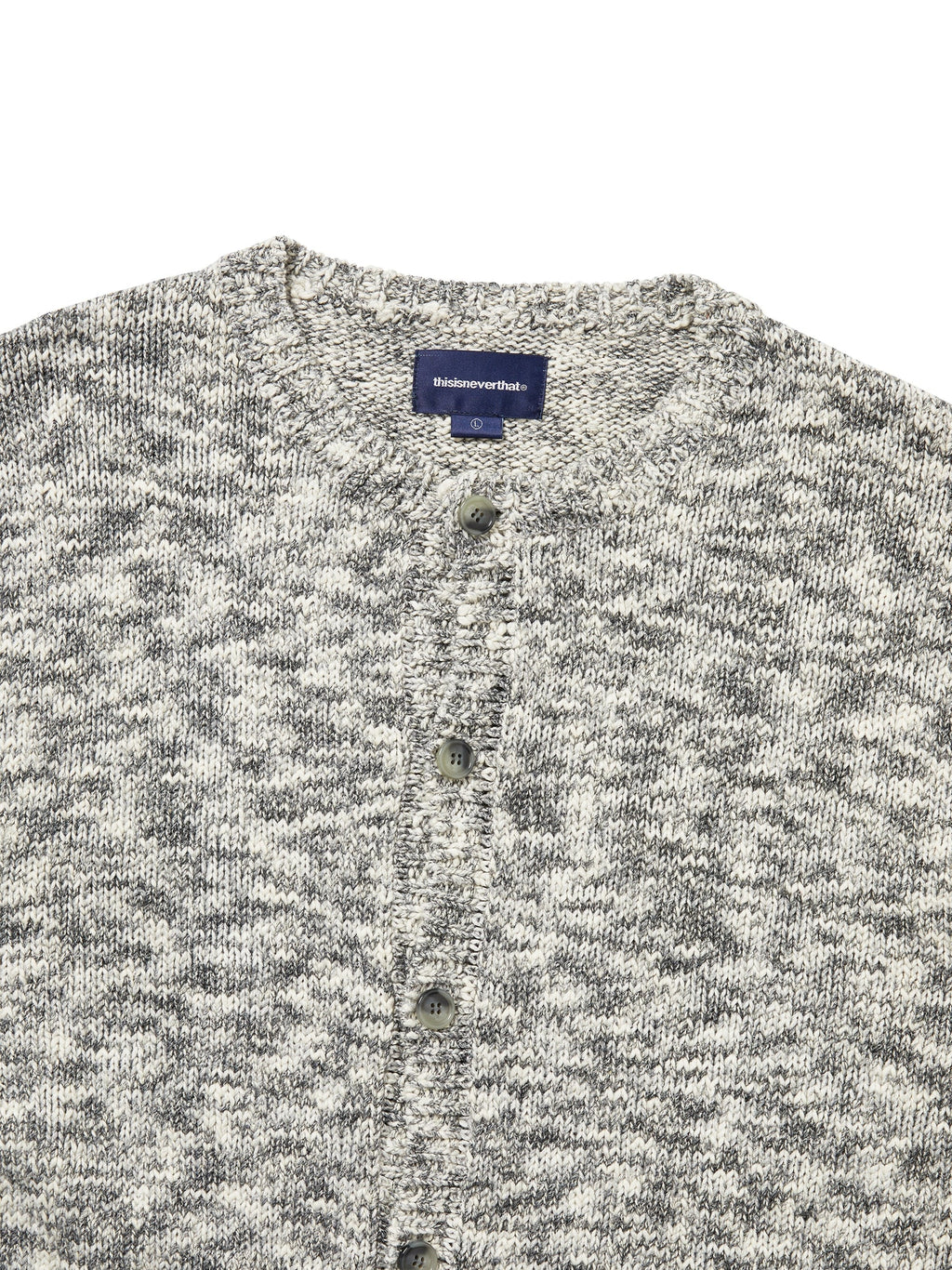 thisisneverthat - Rainbow Knit Cardigan (Black) product image 2 | TRAB K-Fashion Australia