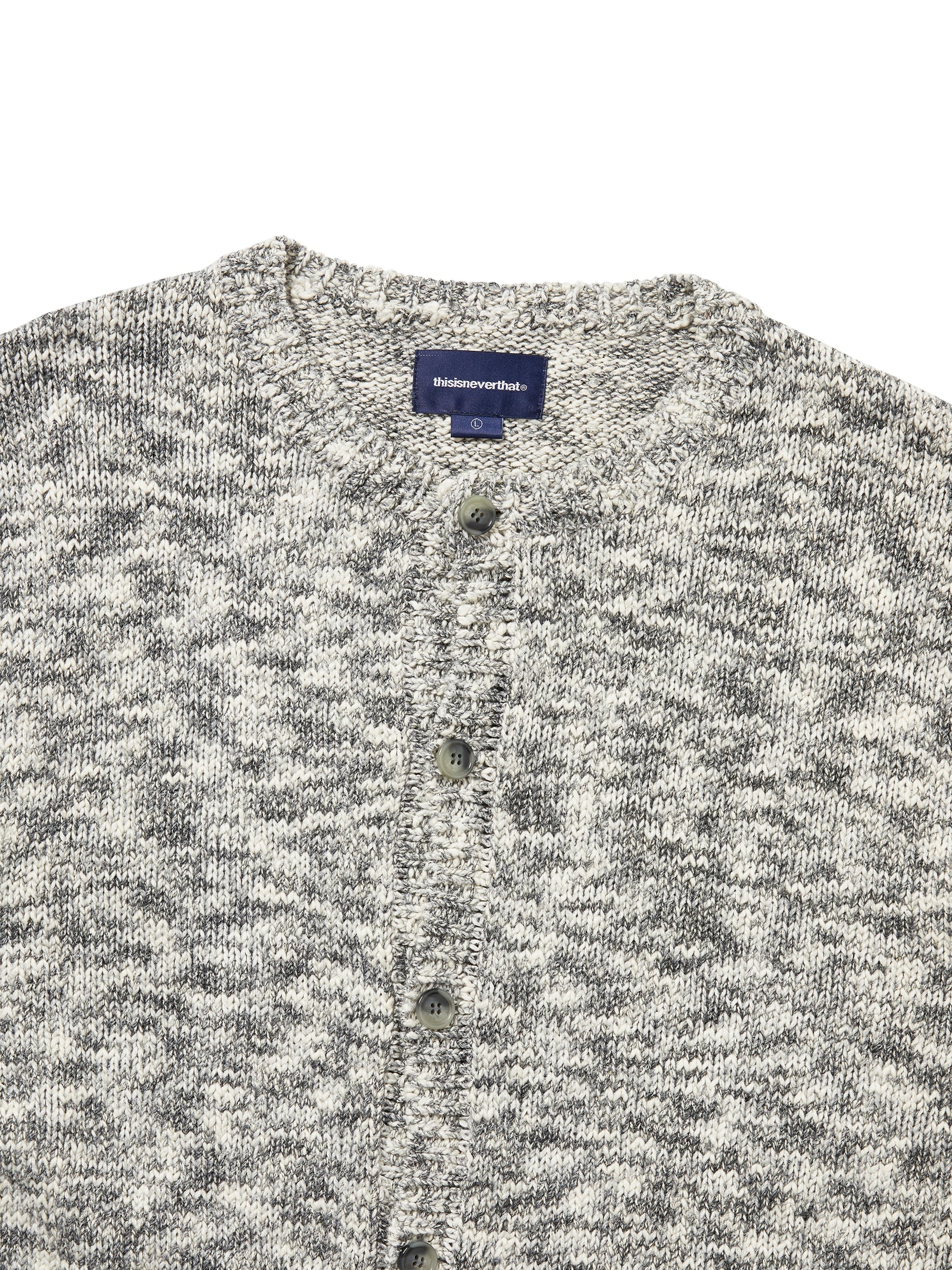 thisisneverthat - Rainbow Knit Cardigan (Black) product image 2 | TRAB K-Fashion Australia