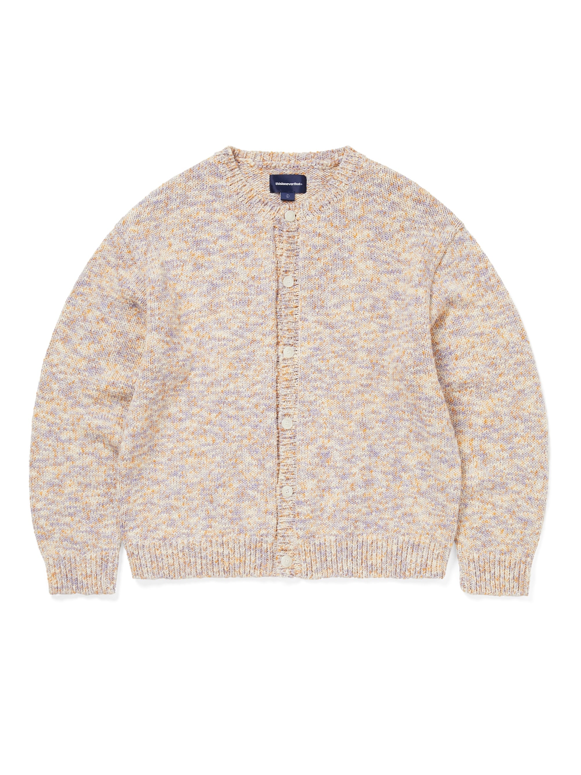 thisisneverthat - Rainbow Knit Cardigan (Violet) product image 1 | TRAB K-Fashion Australia