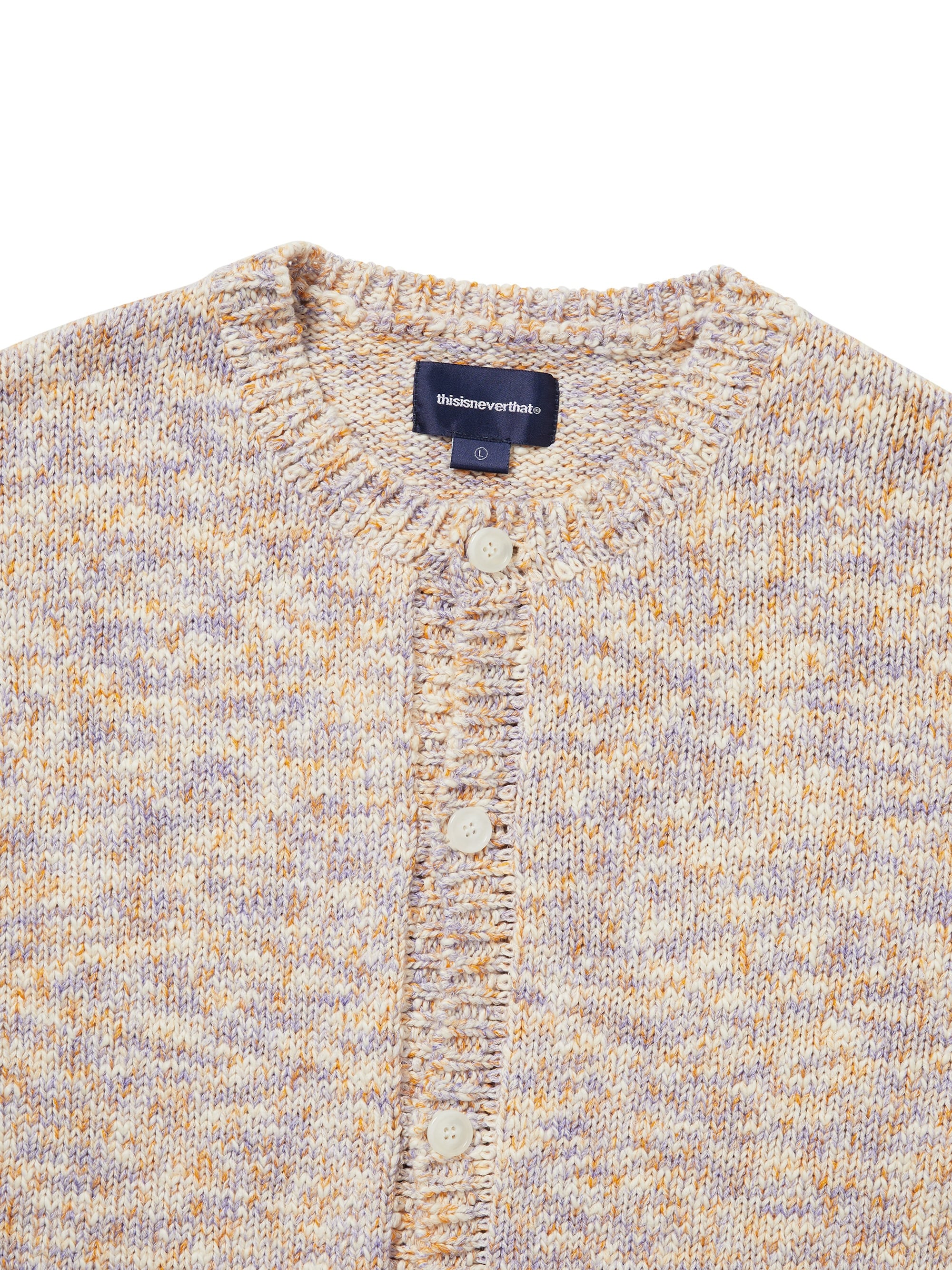 thisisneverthat - Rainbow Knit Cardigan (Violet) product image 2 | TRAB K-Fashion Australia