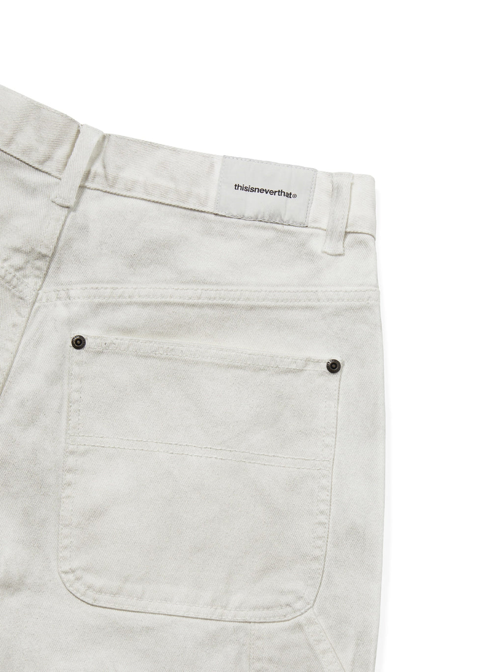 thisisneverthat - Relaxed Painter Short (White) product image 3 | TRAB K-Fashion Australia