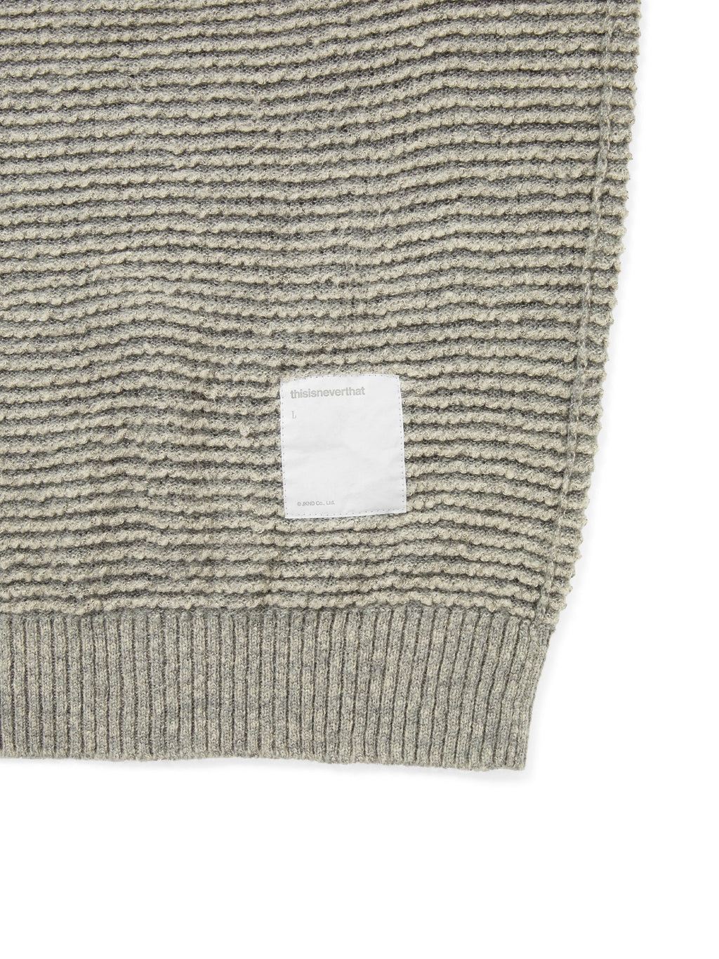 thisisneverthat - Reversible Knit Sweater (Beige) product image 3 | TRAB K-Fashion Australia