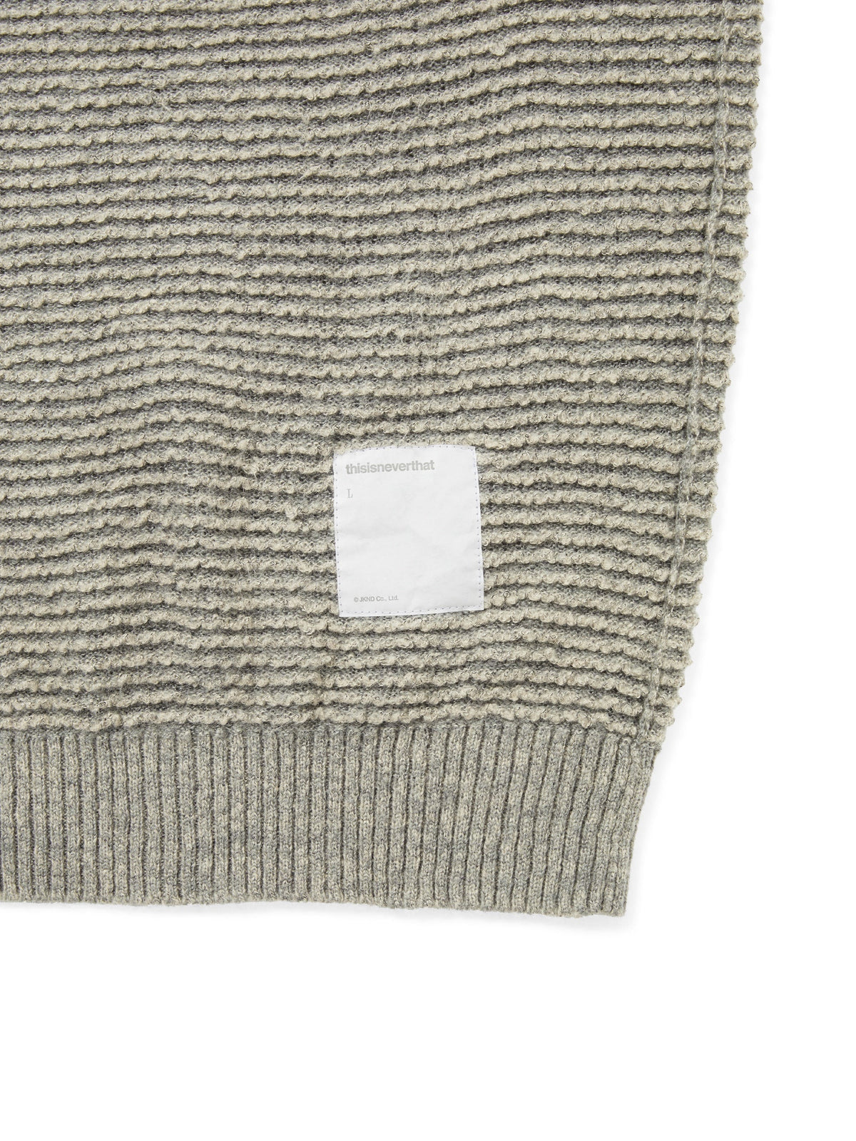thisisneverthat - Reversible Knit Sweater (Beige) product image 3 | TRAB K-Fashion Australia