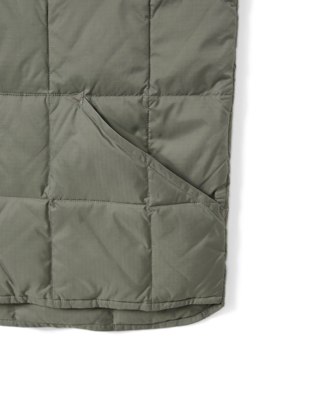 thisisneverthat - Ripstop Quilted Down Vest (Sage) product image 3 | TRAB K-Fashion Australia
