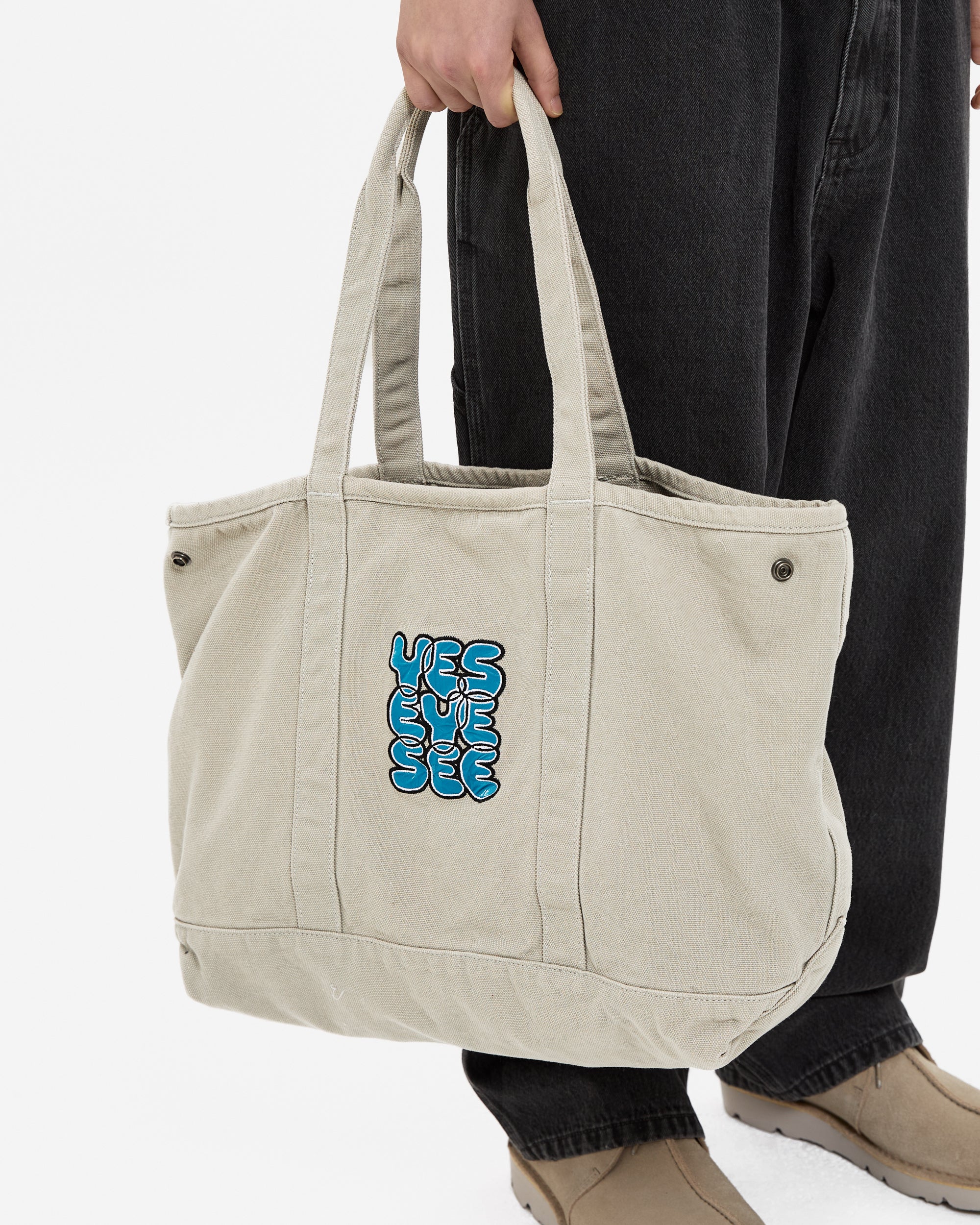 yeseyesee - Rough Canvas Totebag (Cement) product image 8 | TRAB K-Fashion Australia