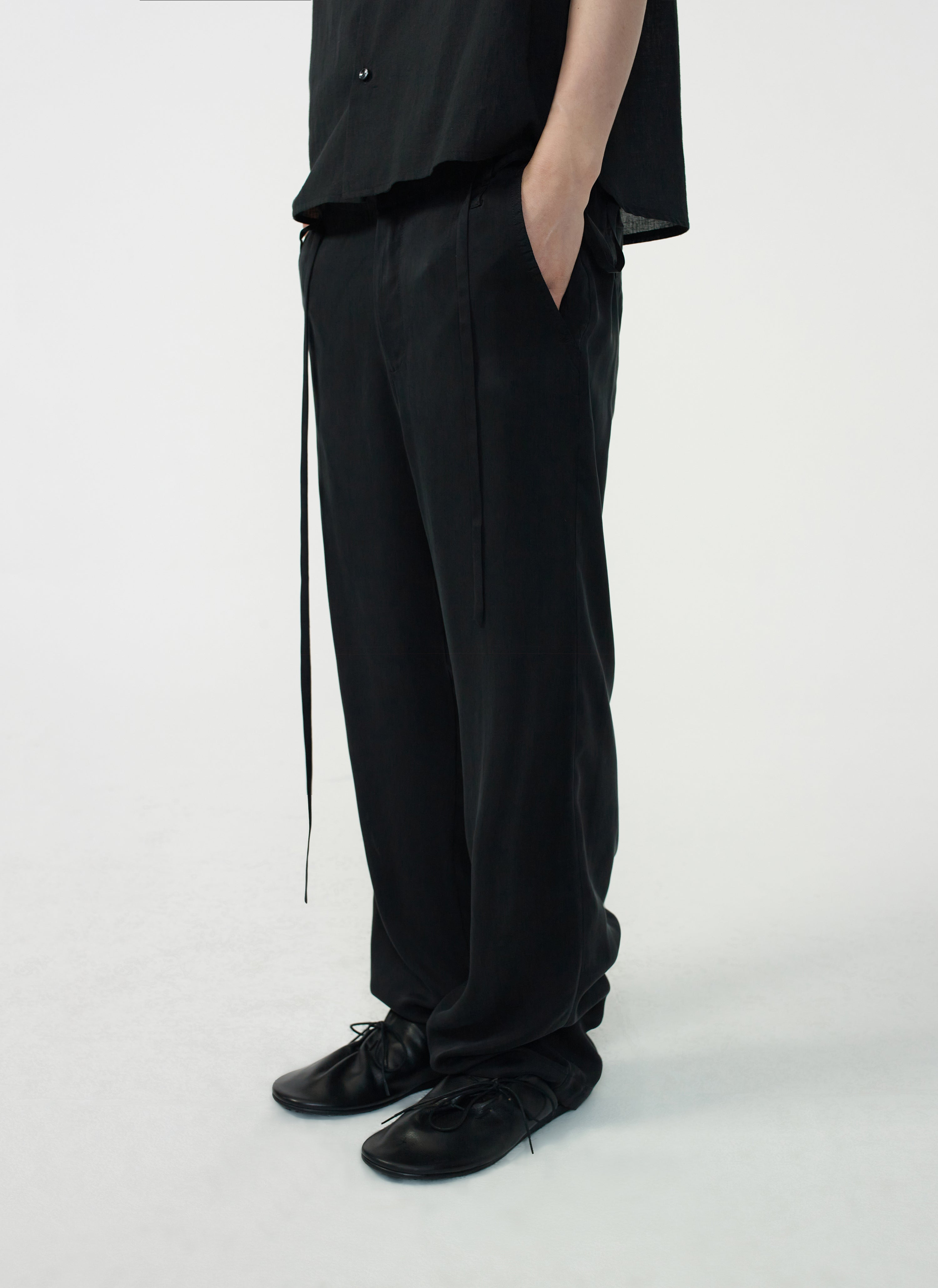 Post Archive Faction - Drifter Double Trousers (2026) (Black Cupra) product image 1 | TRAB K-Fashion Australia