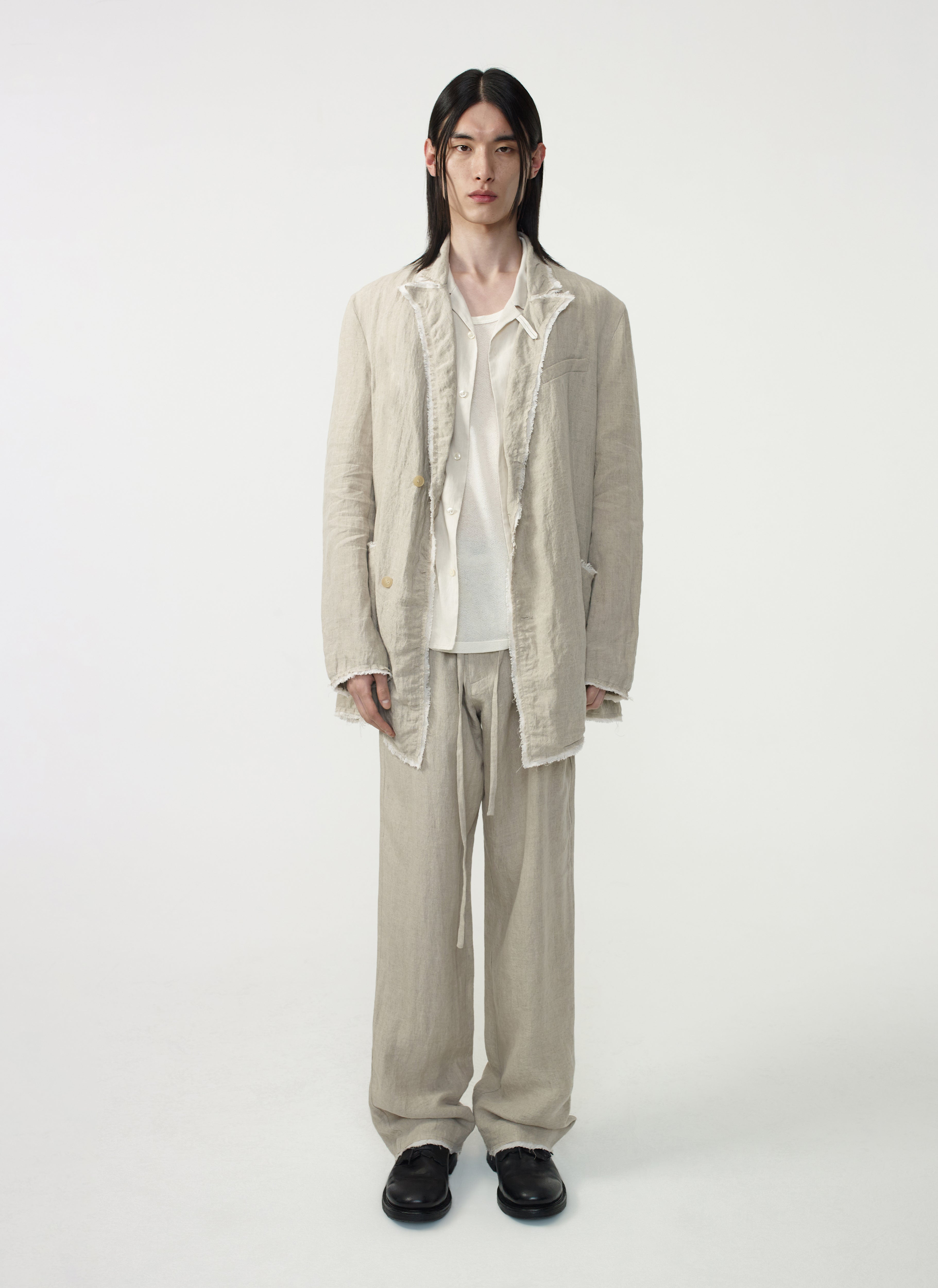 Post Archive Faction - Drifter Double Trousers (2026) (Sand Linen) product image 7 | TRAB K-Fashion Australia
