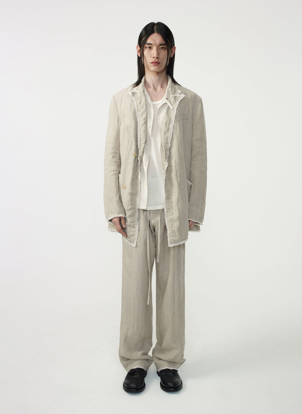 Post Archive Faction - Drifter Double Trousers (Sand Linen) product image 7 | TRAB K-Fashion Australia