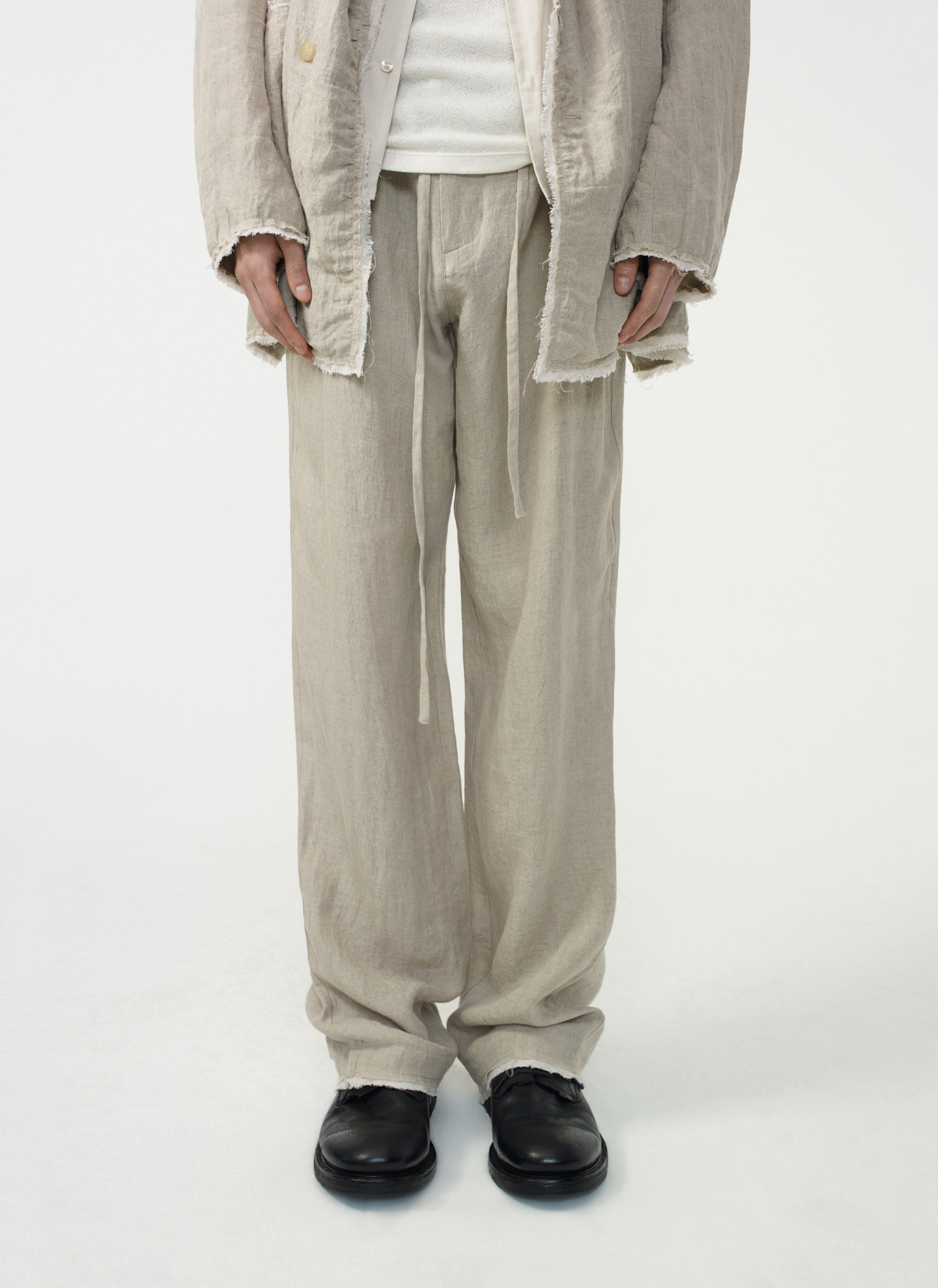 Post Archive Faction - Drifter Double Trousers (2026) (Sand Linen) product image 9 | TRAB K-Fashion Australia