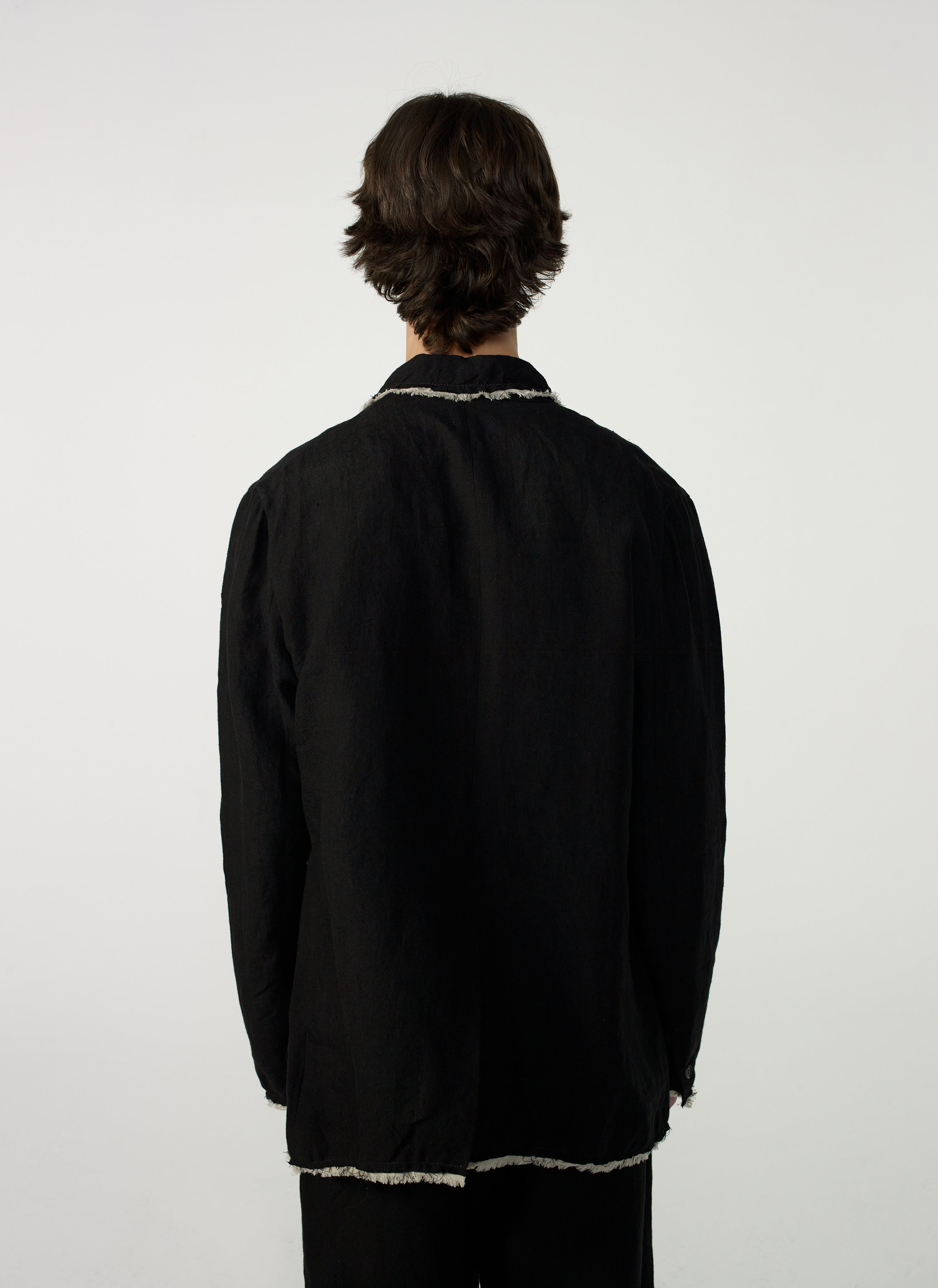 Post Archive Faction - Drifter Single Jacket (2026) (Black Linen) product image 4 | TRAB K-Fashion Australia