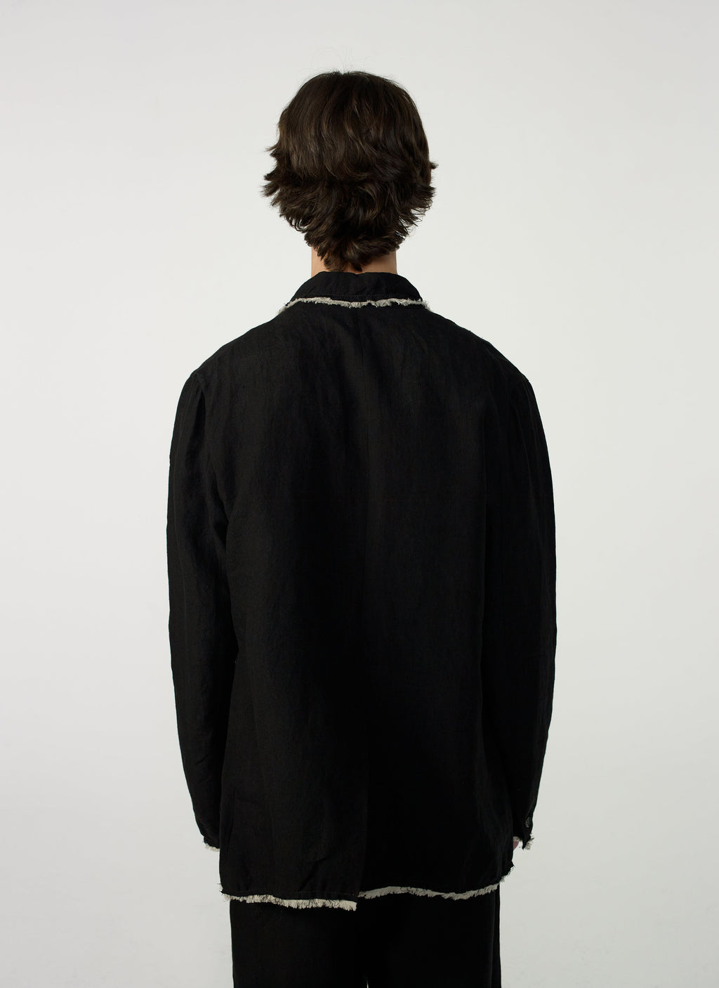 Post Archive Faction - Drifter Single Jacket (Black Linen) product image 4 | TRAB K-Fashion Australia