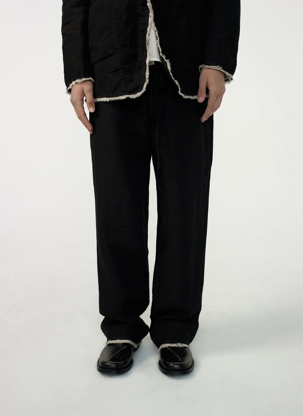 Post Archive Faction - Drifter Single Trousers (Black Linen) product image 9 | TRAB K-Fashion Australia