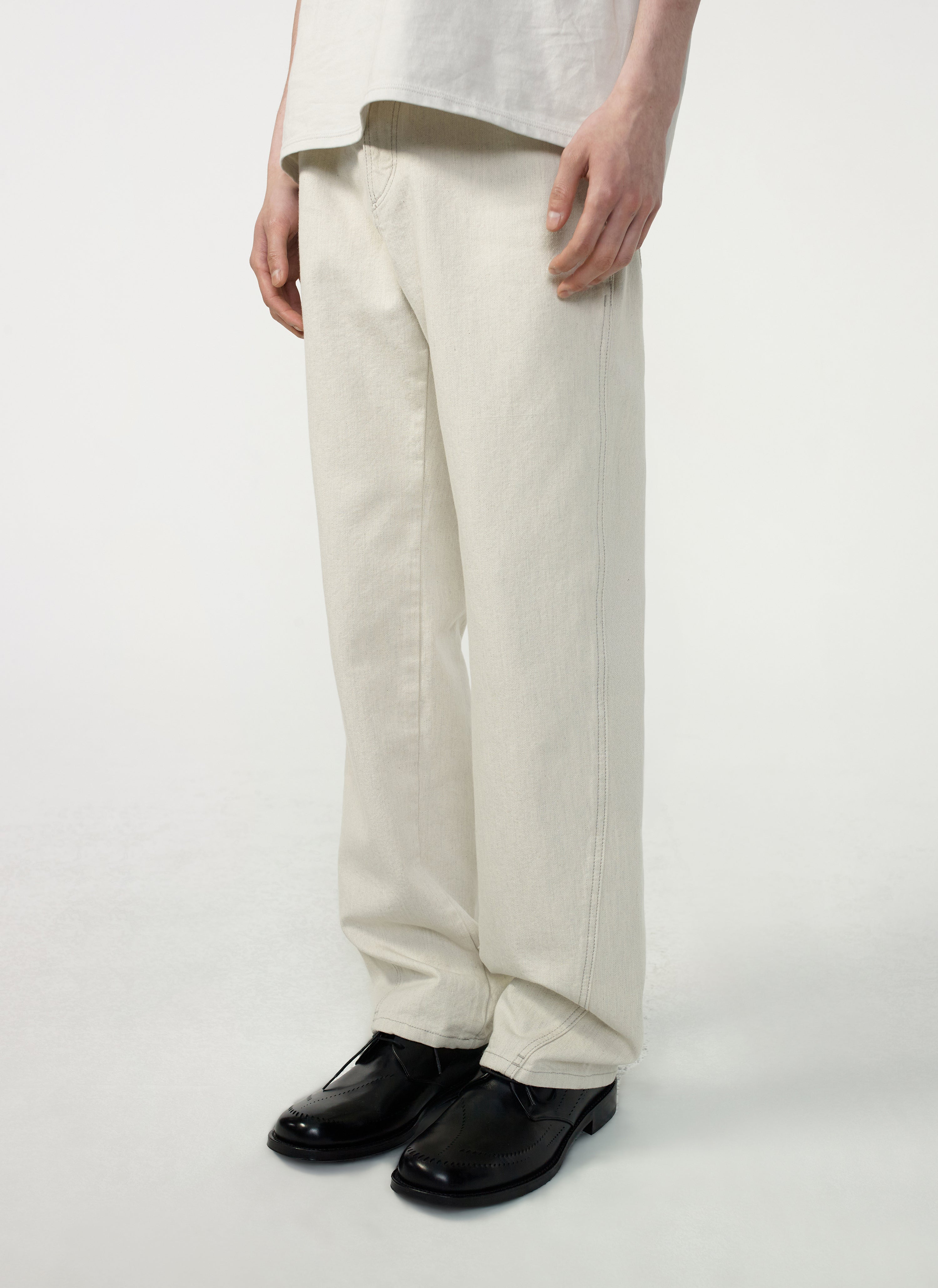 Post Archive Faction - Jeans (Archive) (Ivory) product image 1 | TRAB K-Fashion Australia