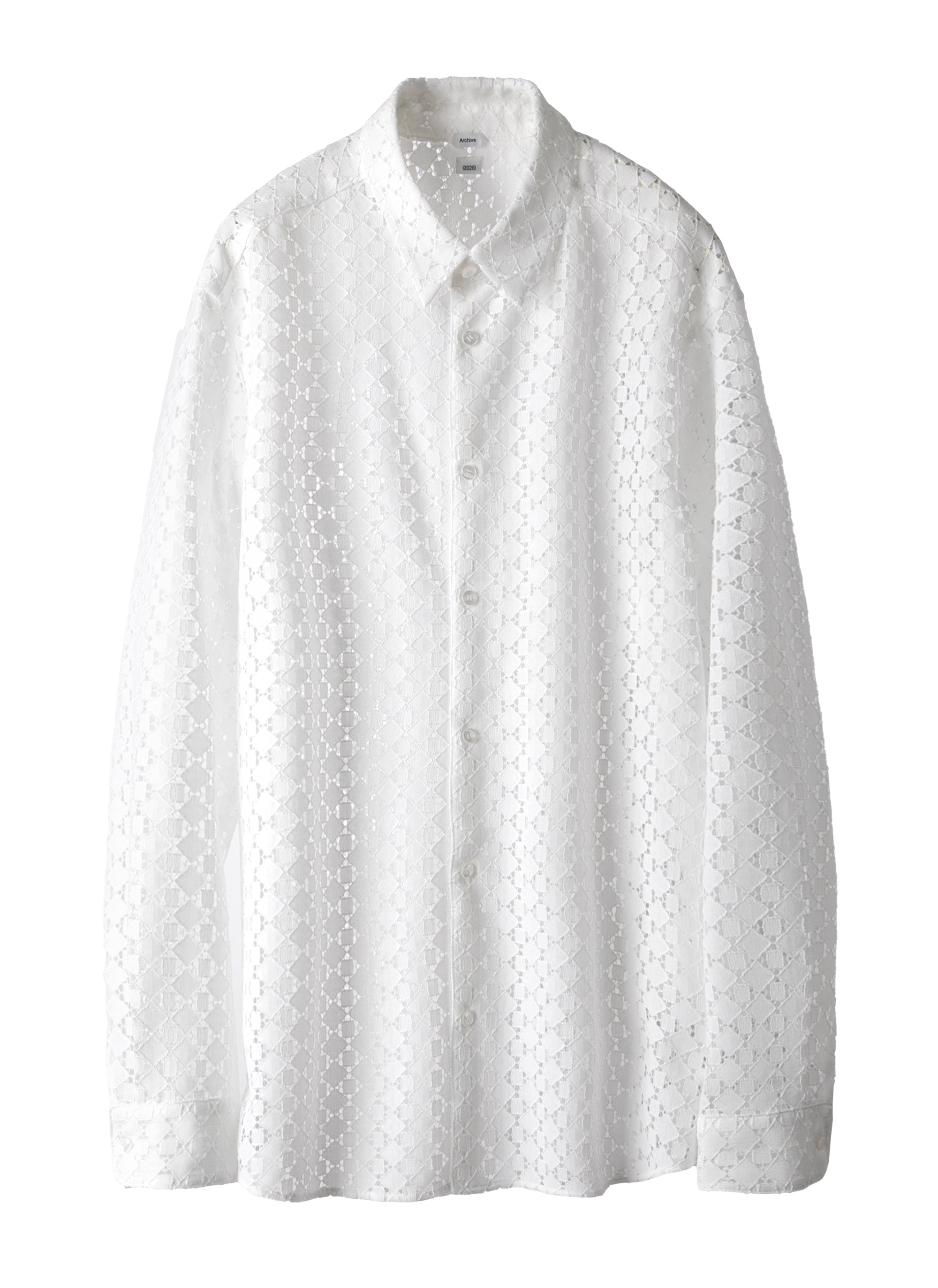Post Archive Faction - Lace Shirt (Archive) (White) product image 1 | TRAB K-Fashion Australia