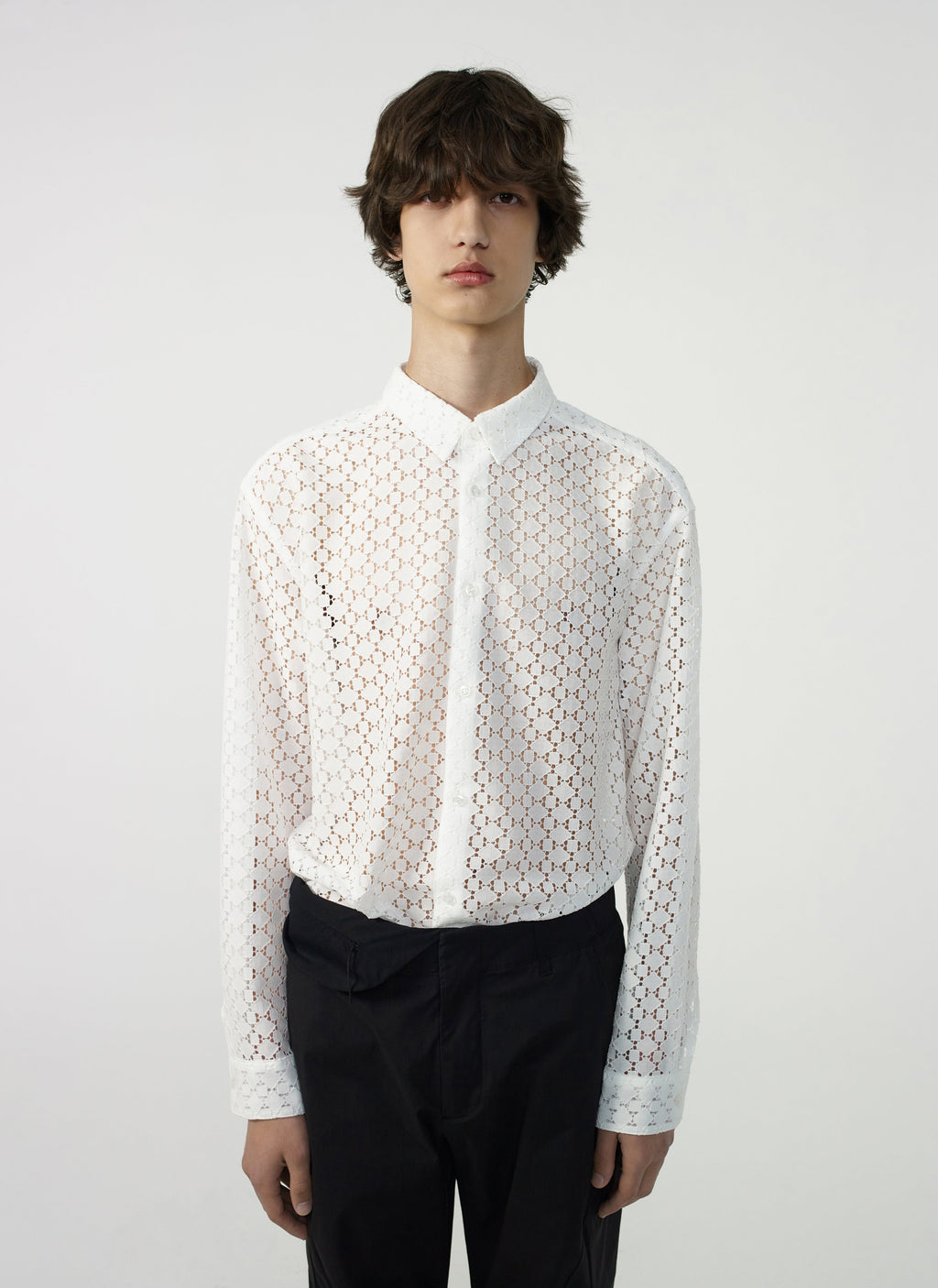 Post Archive Faction - Lace Shirt (Archive) (White) product image 8 | TRAB K-Fashion Australia