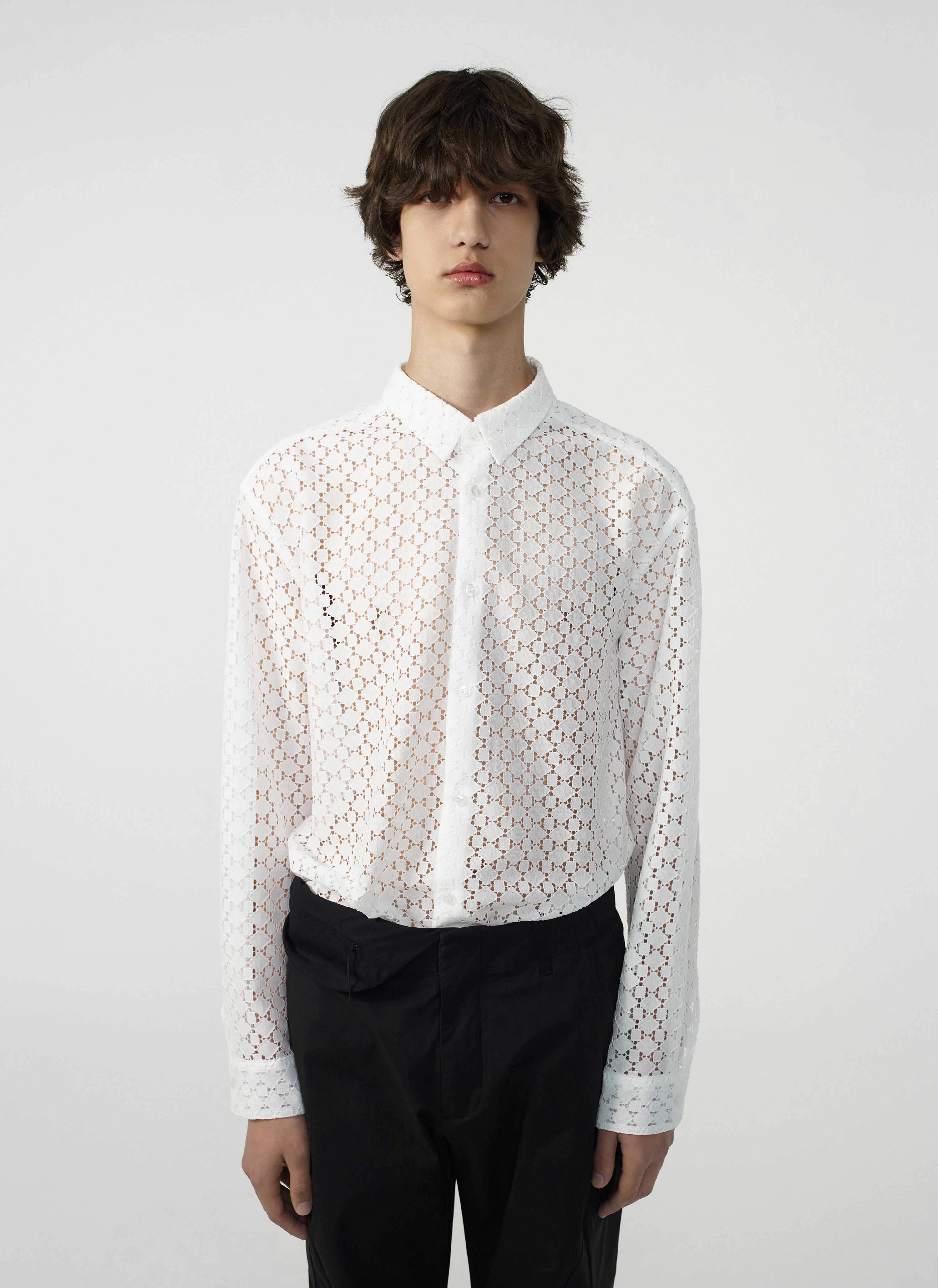 Post Archive Faction - Lace Shirt (Archive) (White) product image 8 | TRAB K-Fashion Australia