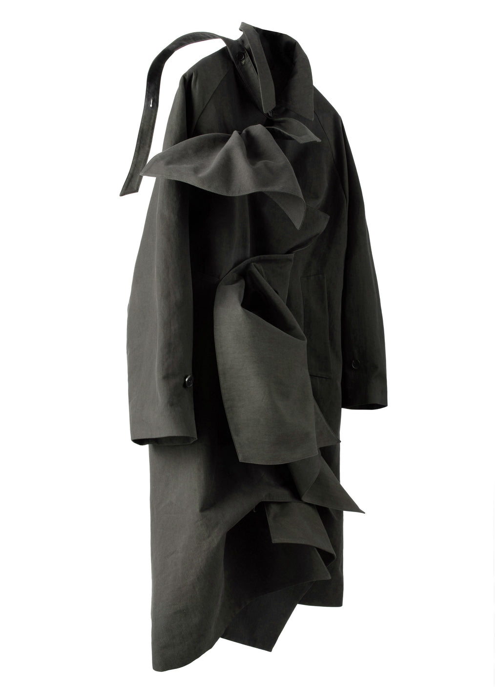 Post Archive Faction - Trimmed Coat (2026) (Earth) product image 2 | TRAB K-Fashion Australia